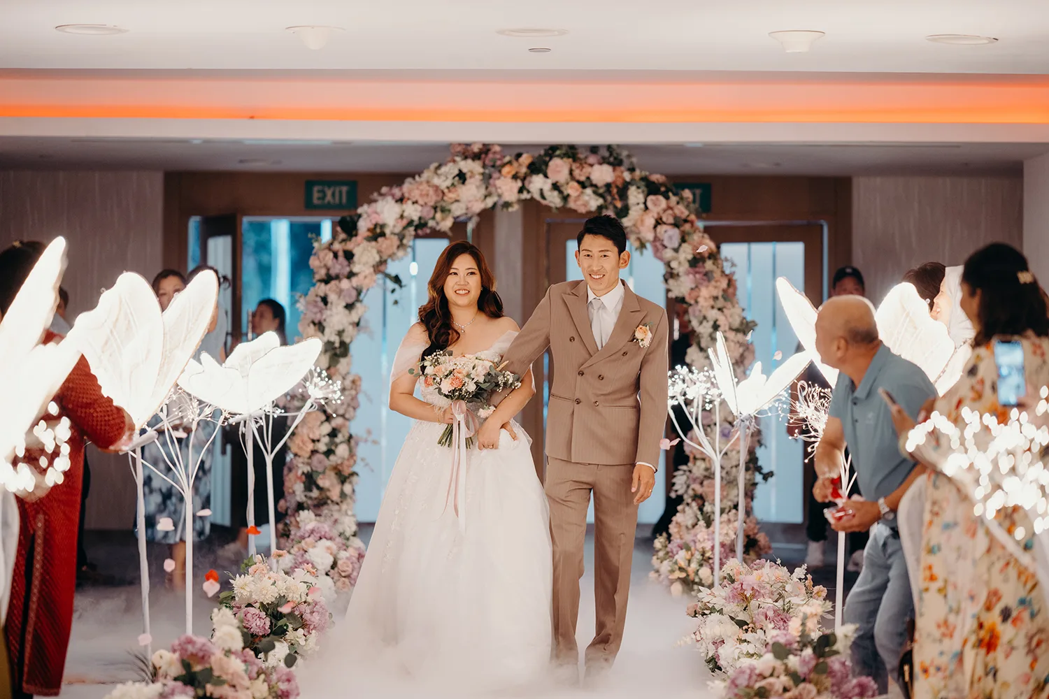 Actual day wedding at Orchid Country Club, Singapore.