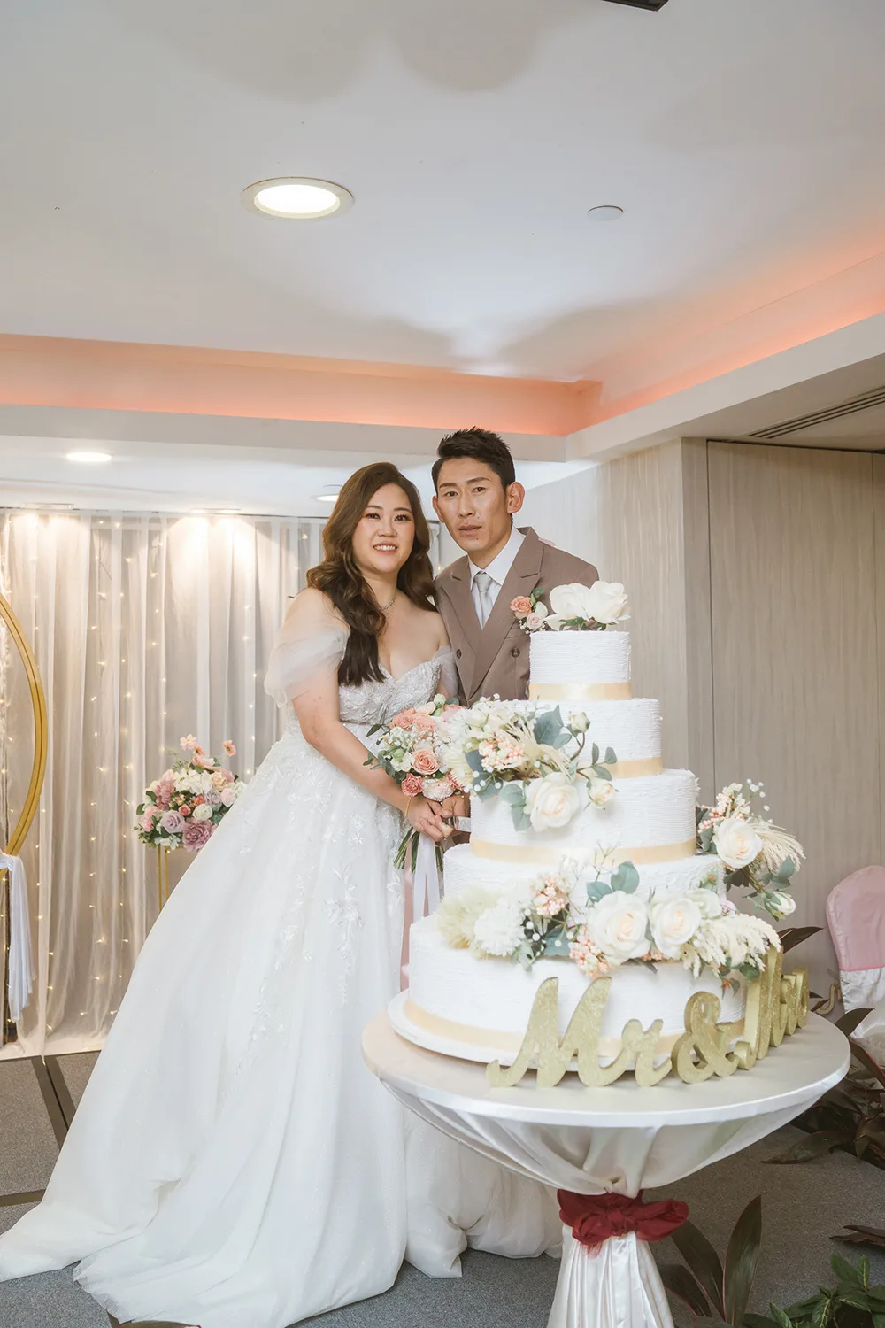 Actual day wedding at Orchid Country Club, Singapore.