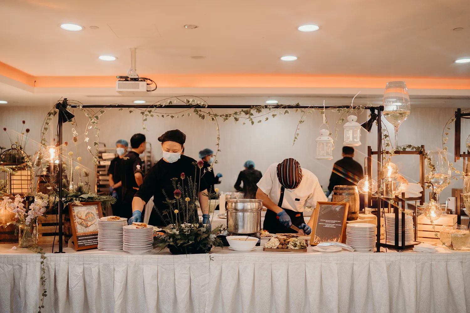 Actual day wedding at Orchid Country Club, Singapore.