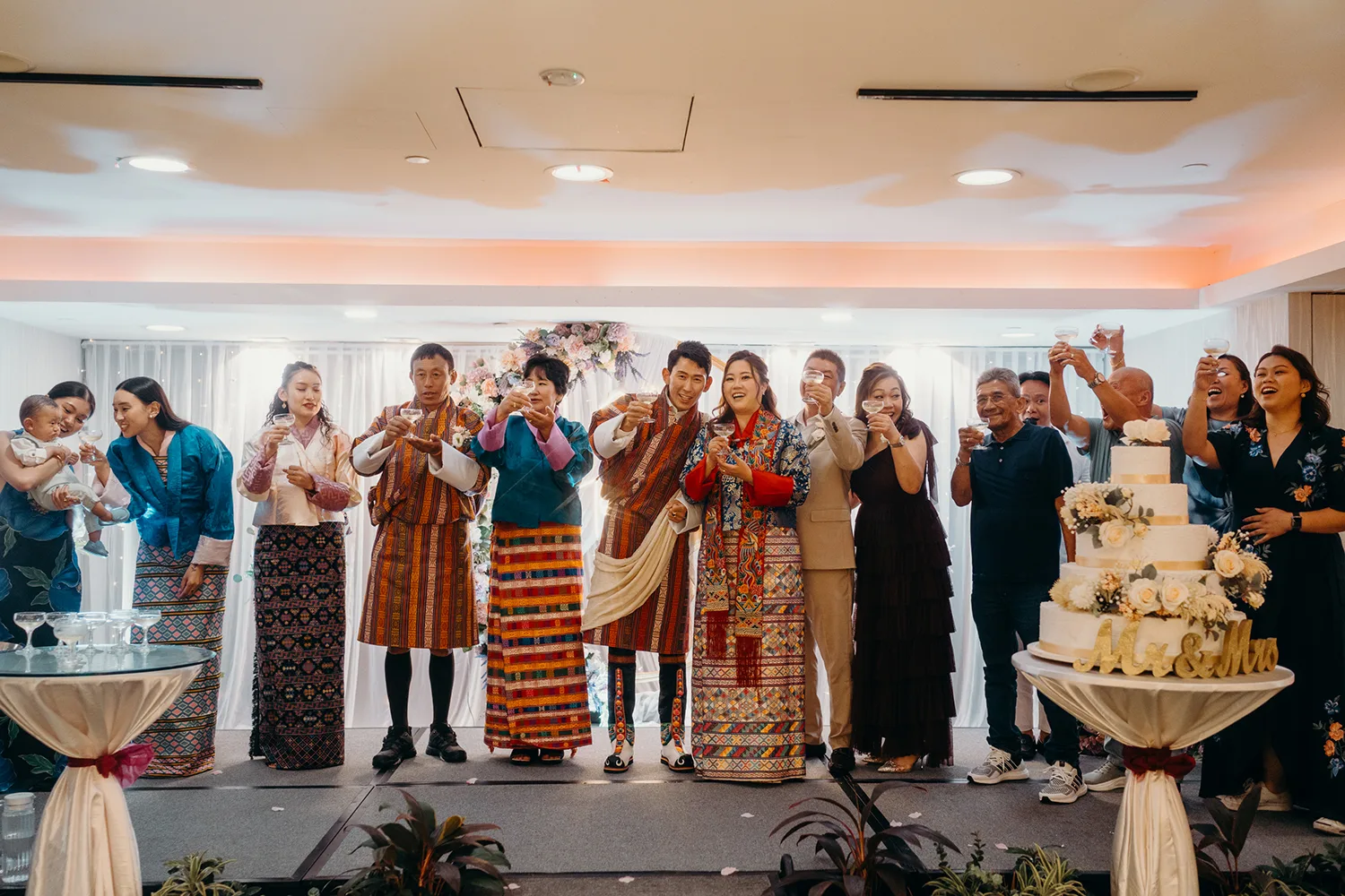 Actual day wedding at Orchid Country Club, Singapore.