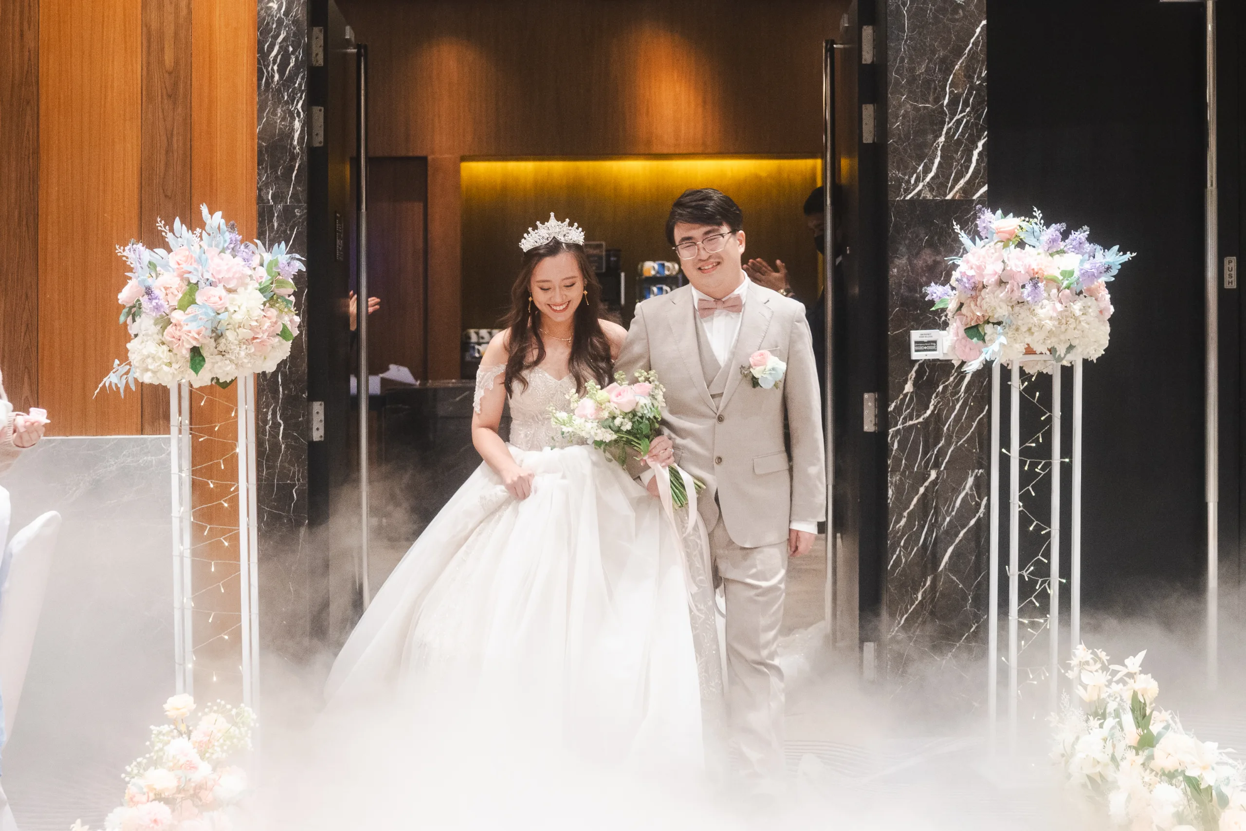 Actual day wedding at Voco Orchard, Singapore.