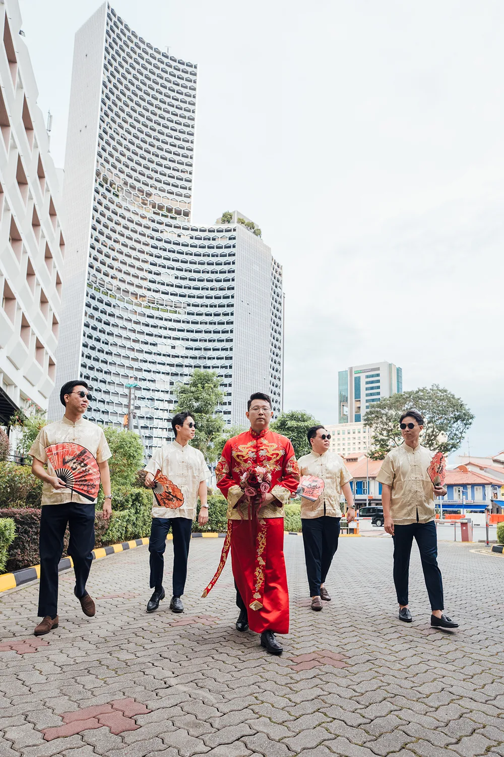 Actual day wedding at Parkroyal on Beach Road, Singapore.