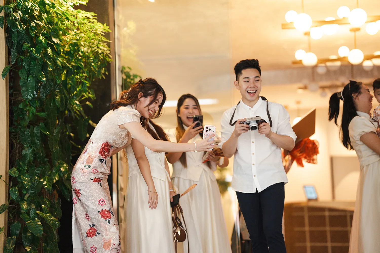 Actual day wedding at Parkroyal on Beach Road, Singapore.