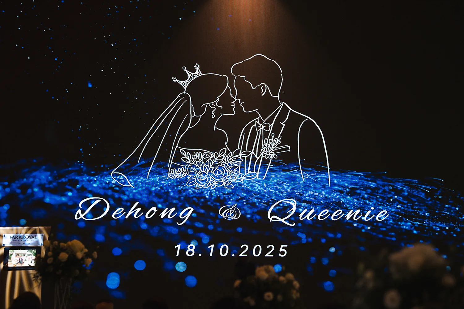 Actual day wedding at Parkroyal on Beach Road, Singapore.