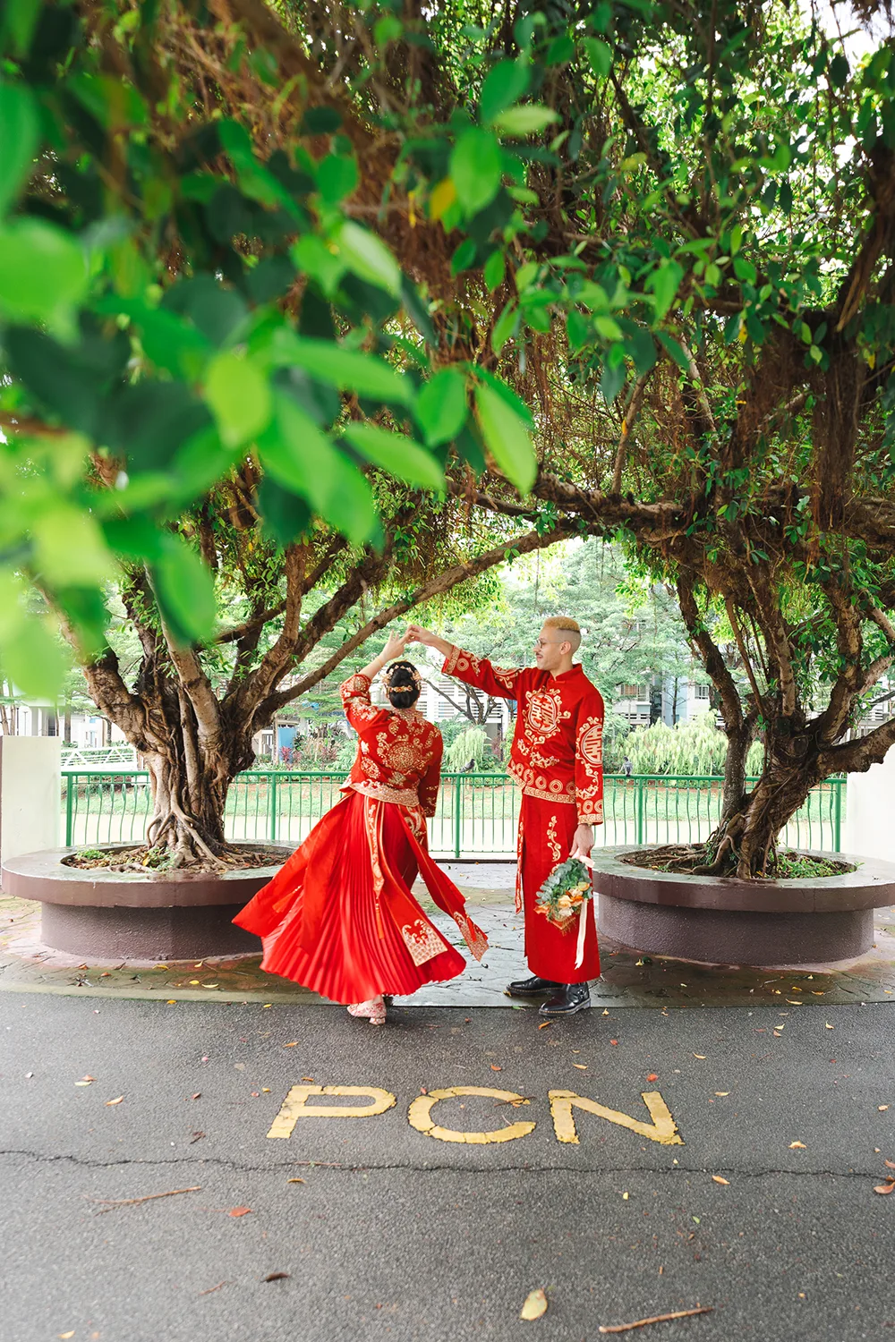 Actual day wedding at Lighthouse Bistro, Singapore.