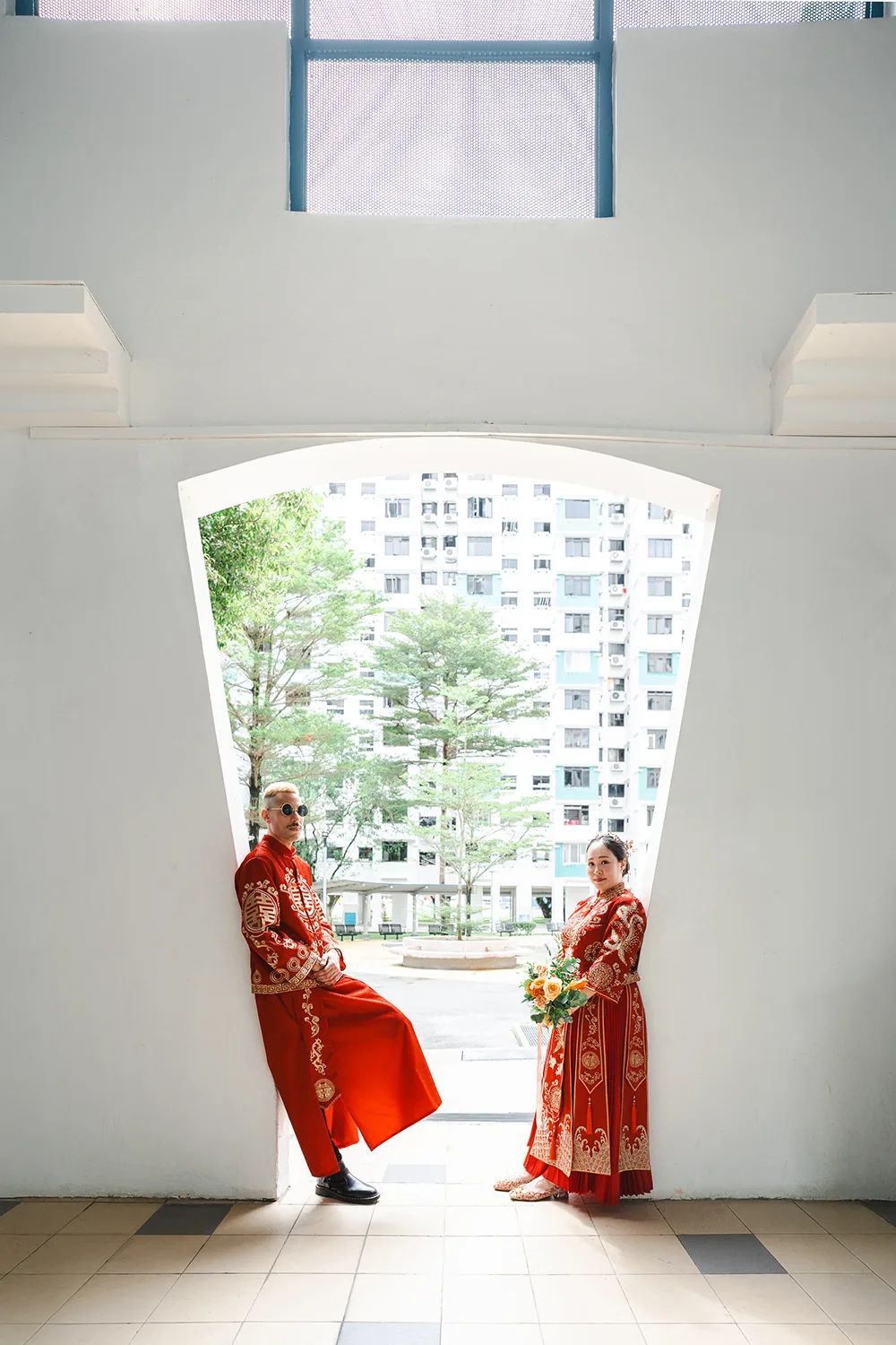 Actual day wedding at Lighthouse Bistro, Singapore.