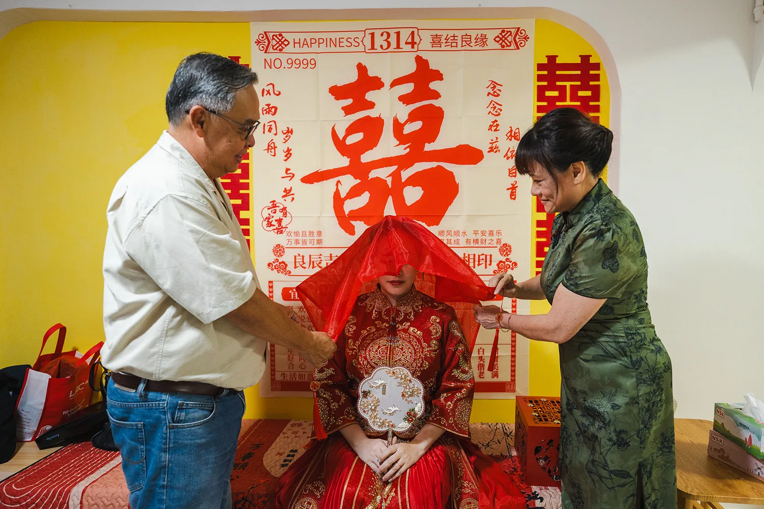 Actual day wedding at Lighthouse Bistro, Singapore.