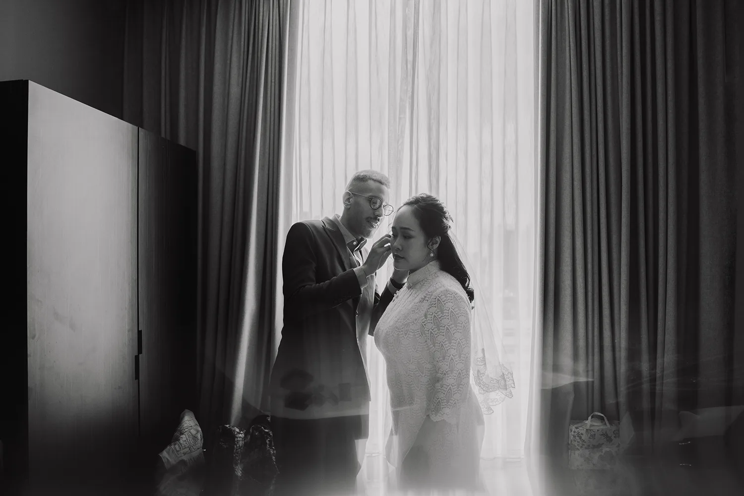 Actual day wedding at Lighthouse Bistro, Singapore.