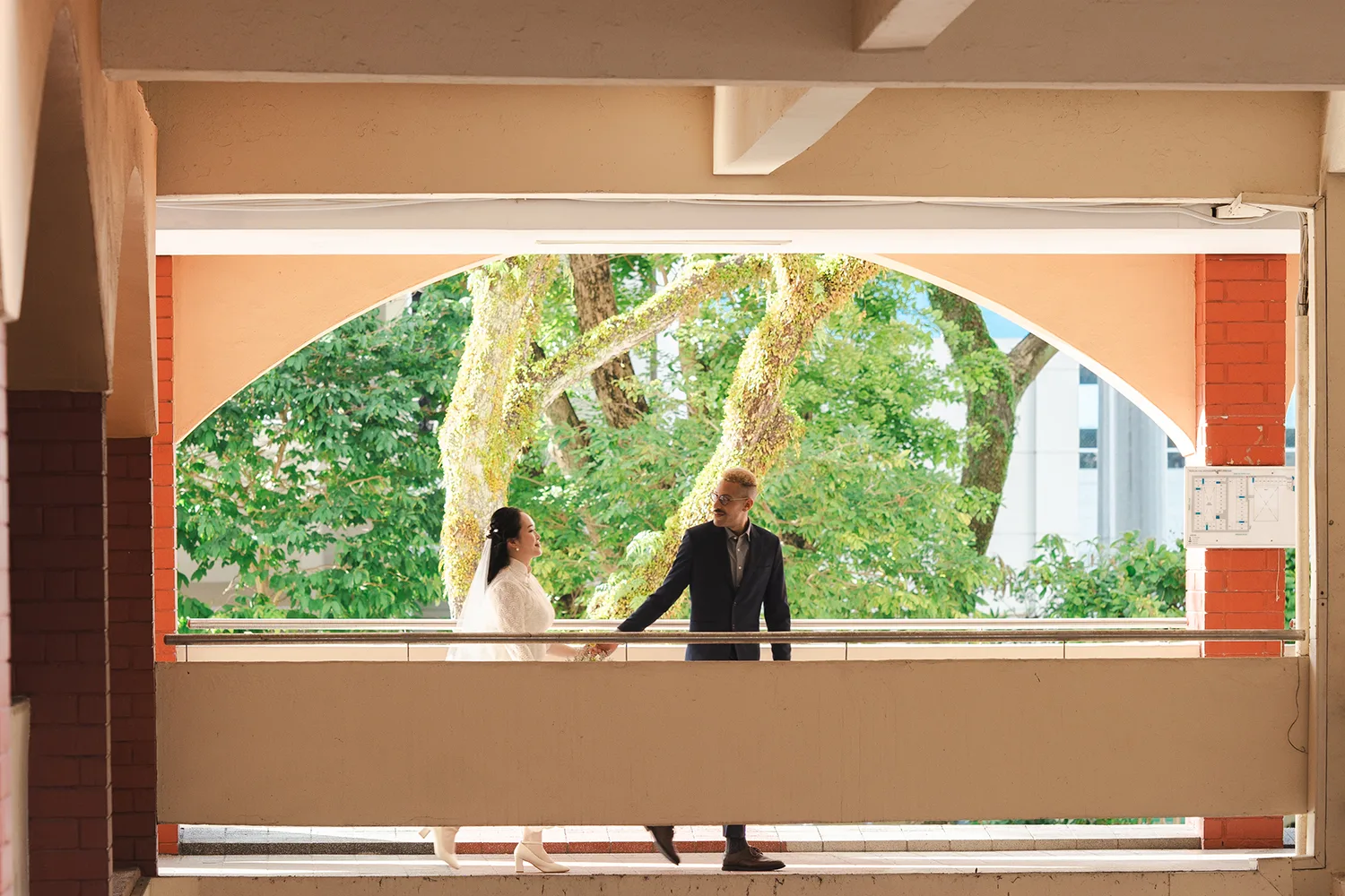 Actual day wedding at Lighthouse Bistro, Singapore.