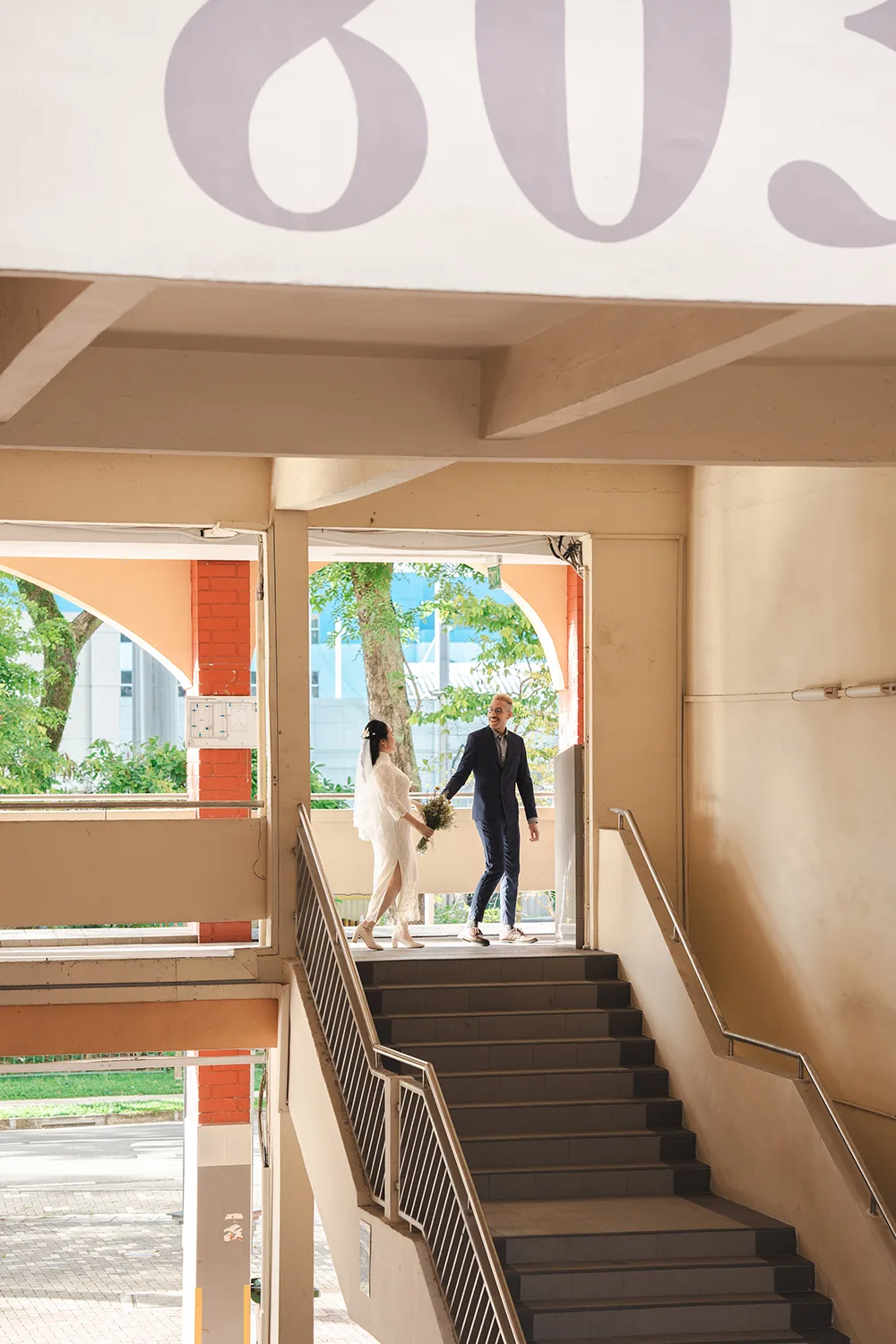 Actual day wedding at Lighthouse Bistro, Singapore.