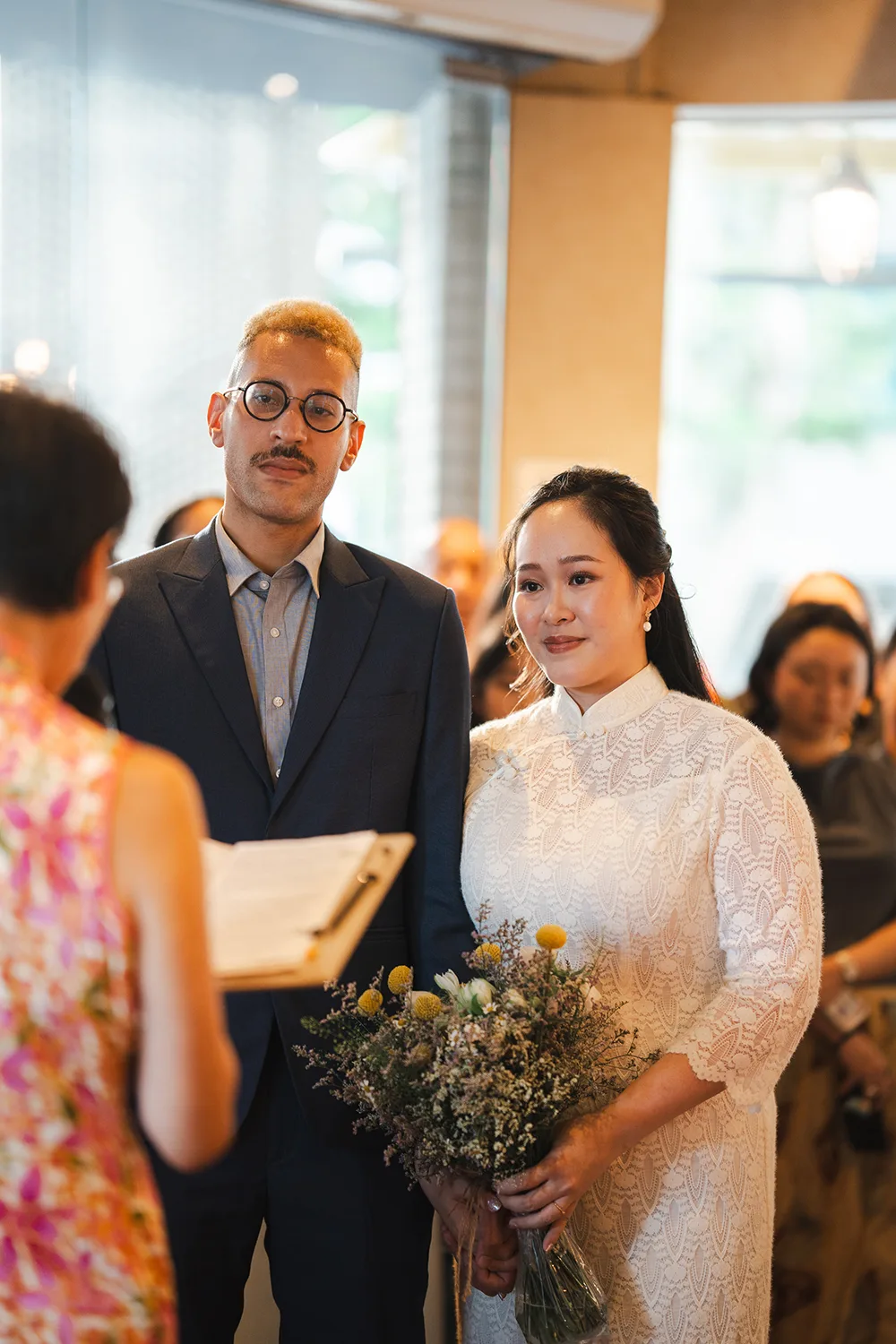 Actual day wedding at Lighthouse Bistro, Singapore.