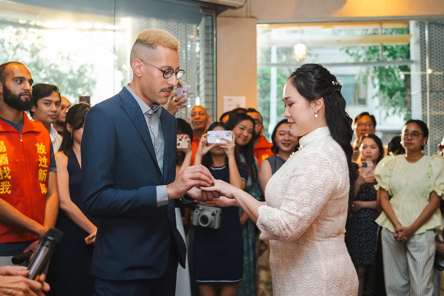 Actual day wedding at Lighthouse Bistro, Singapore.