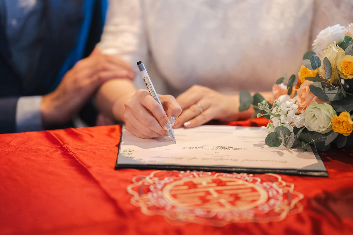 Actual day wedding at Lighthouse Bistro, Singapore.