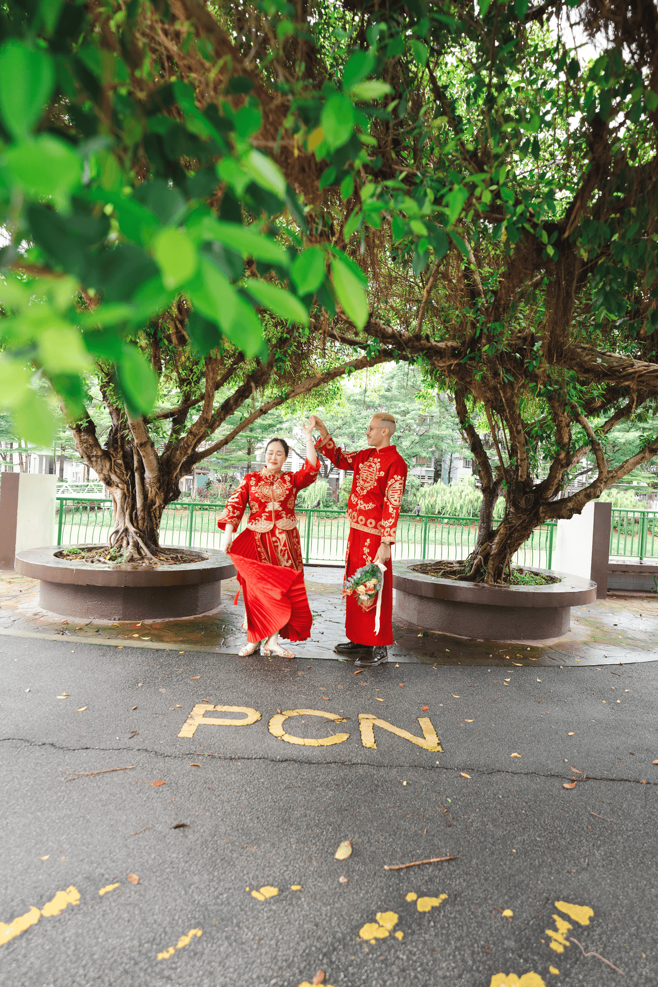 Actual day wedding at Lighthouse Bistro, Singapore.