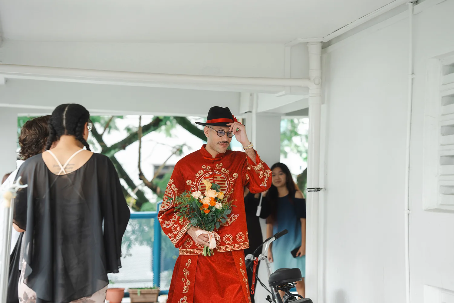 Actual day wedding at Lighthouse Bistro, Singapore.