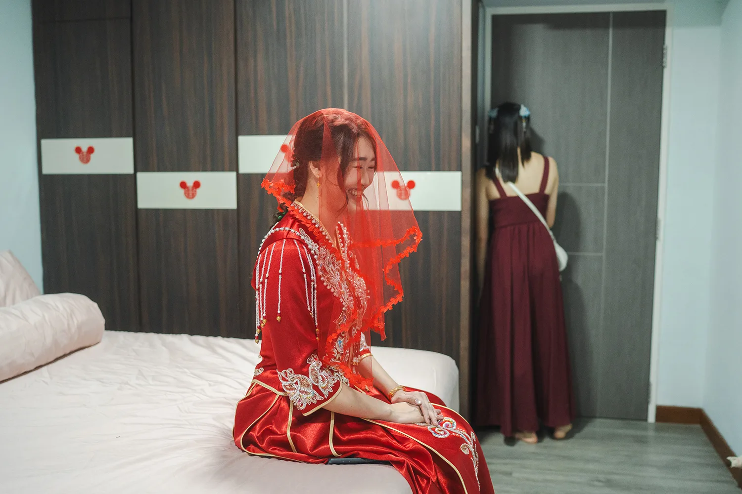 Actual day wedding at Concorde Hotel, Singapore.