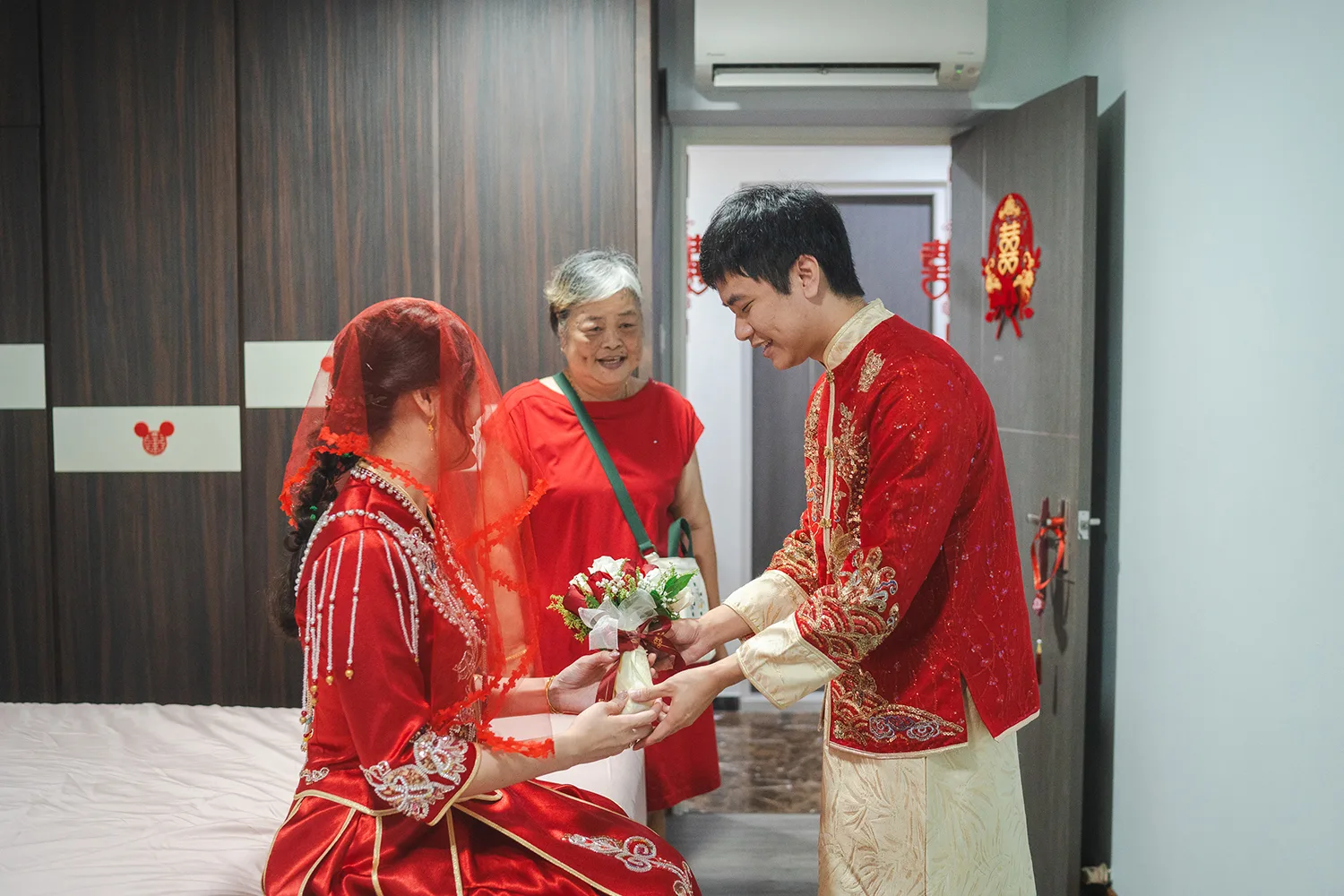 Actual day wedding at Concorde Hotel, Singapore.