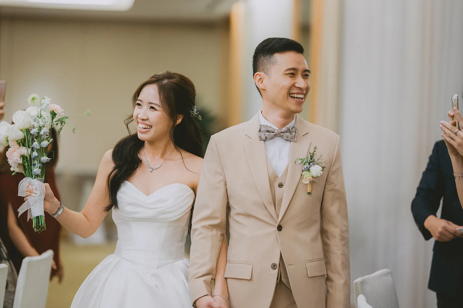 Actual day wedding at Hotel JEN Tanglin, Singapore.