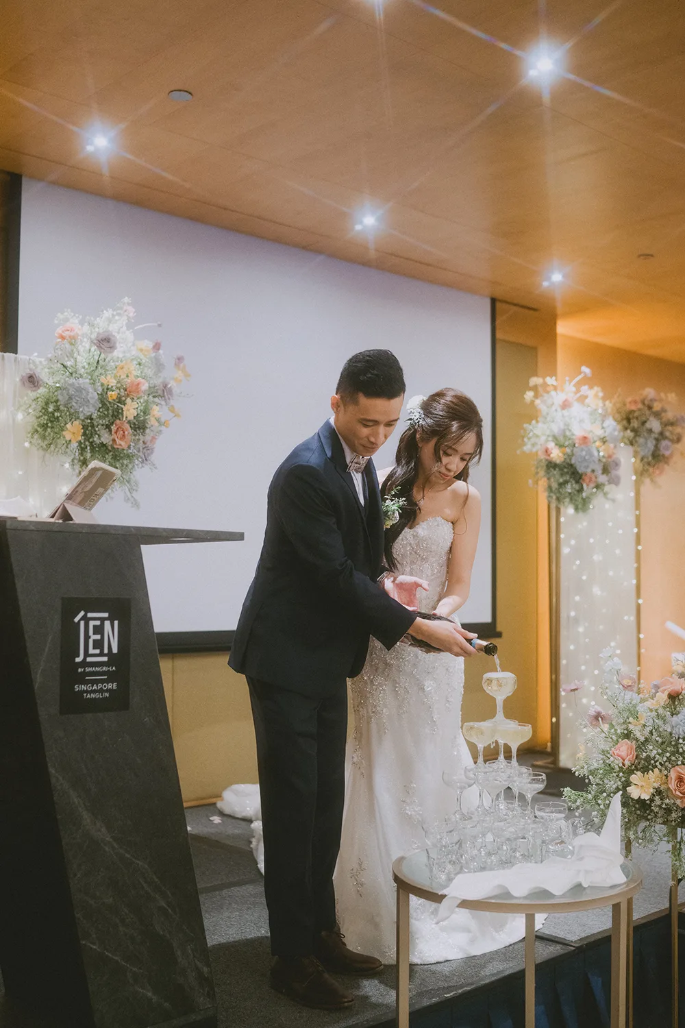 Actual day wedding at Hotel JEN Tanglin, Singapore.