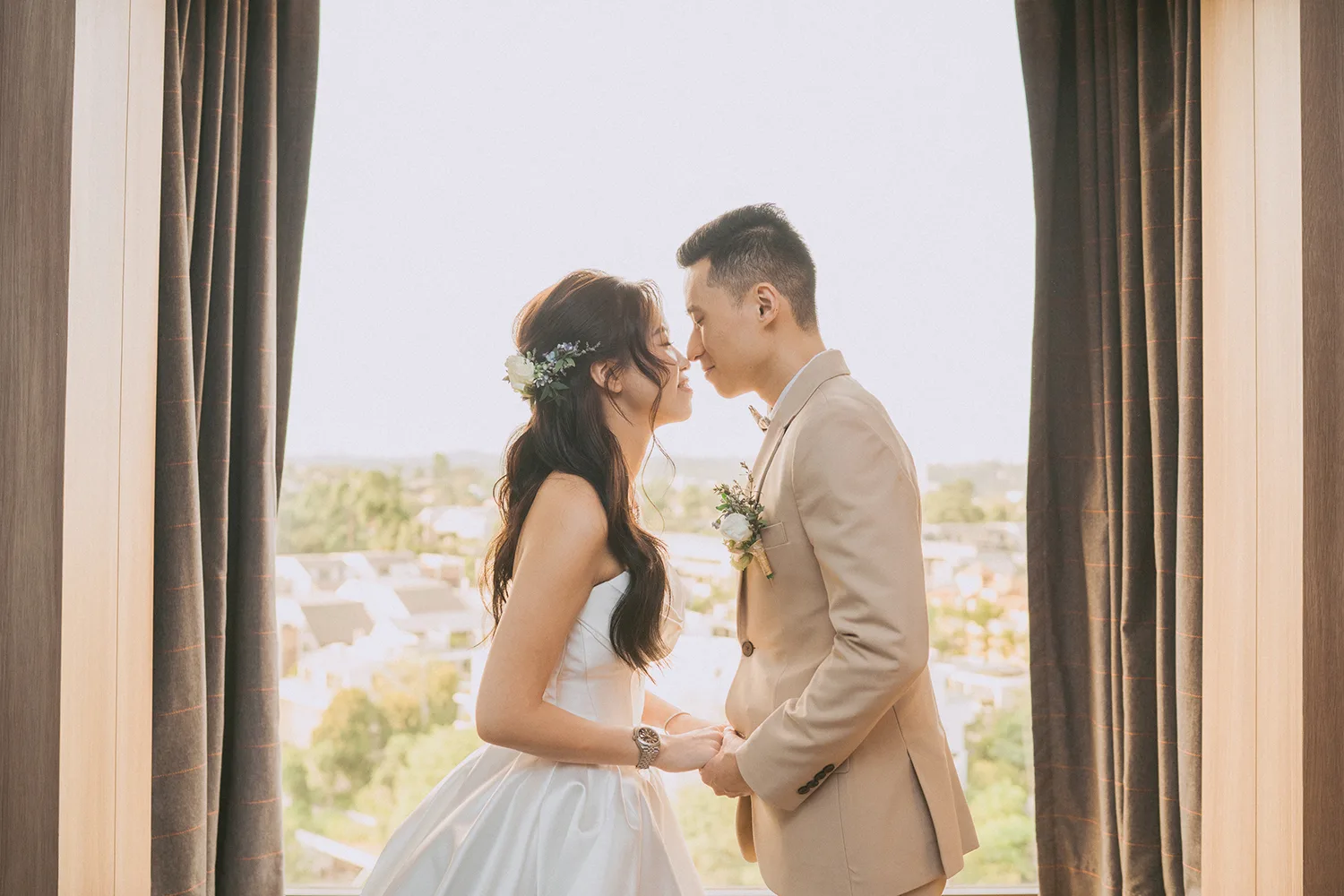 Actual day wedding at Hotel JEN Tanglin, Singapore.