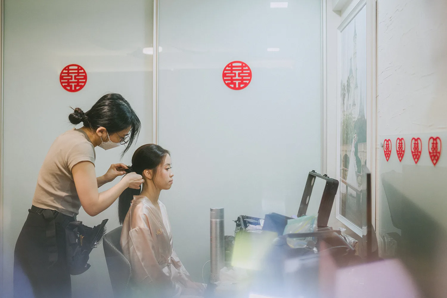 Actual day wedding at Hakka Methodist Church, Singapore.