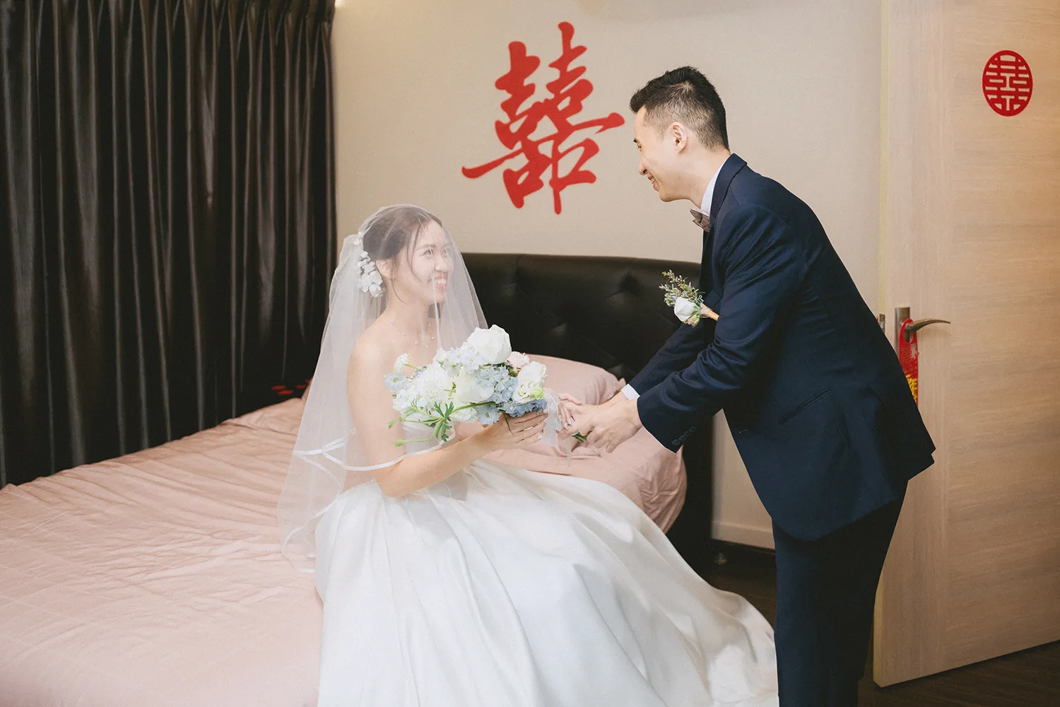 Actual day wedding at Hakka Methodist Church, Singapore.