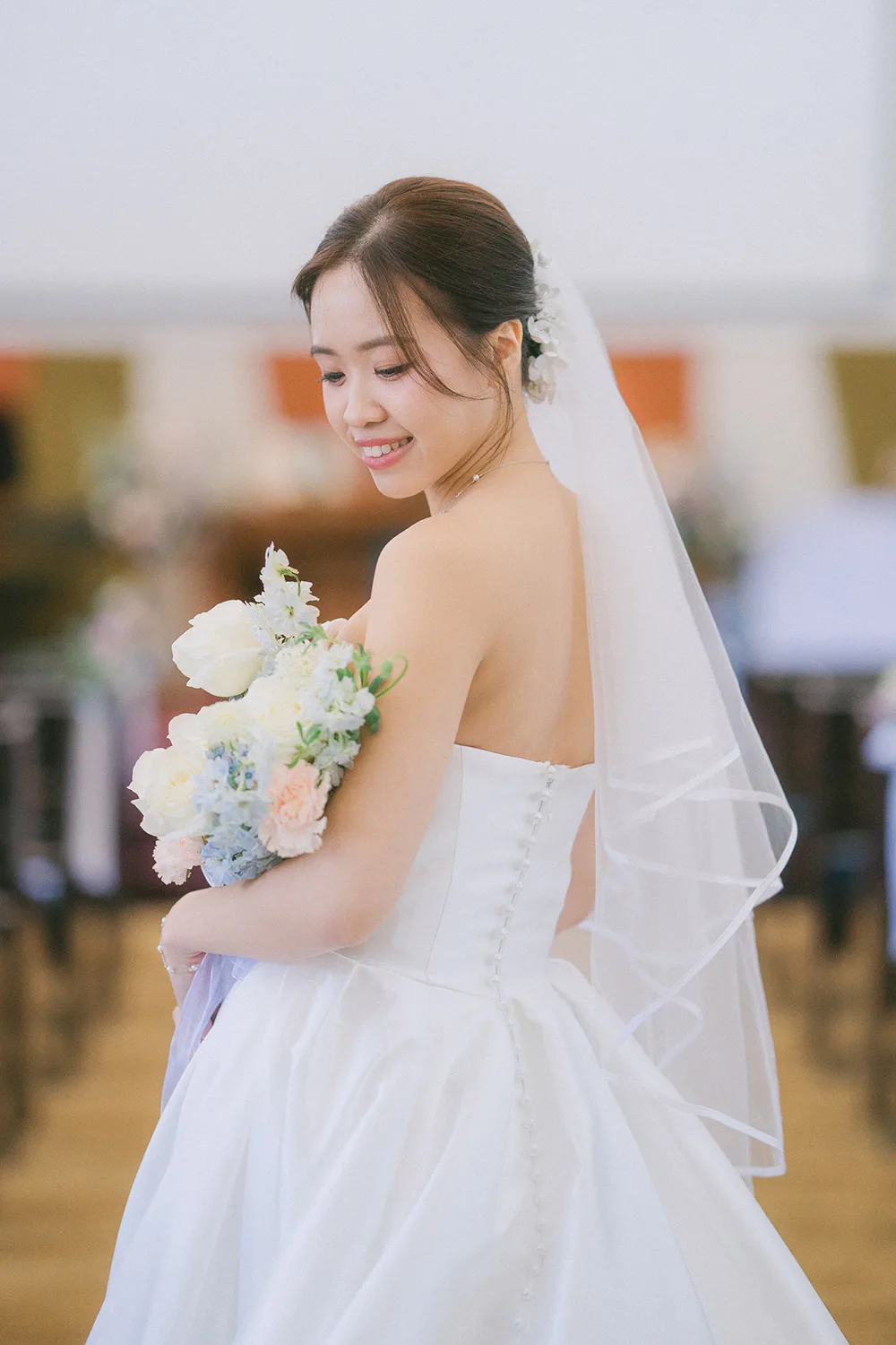 Actual day wedding at Hakka Methodist Church, Singapore.