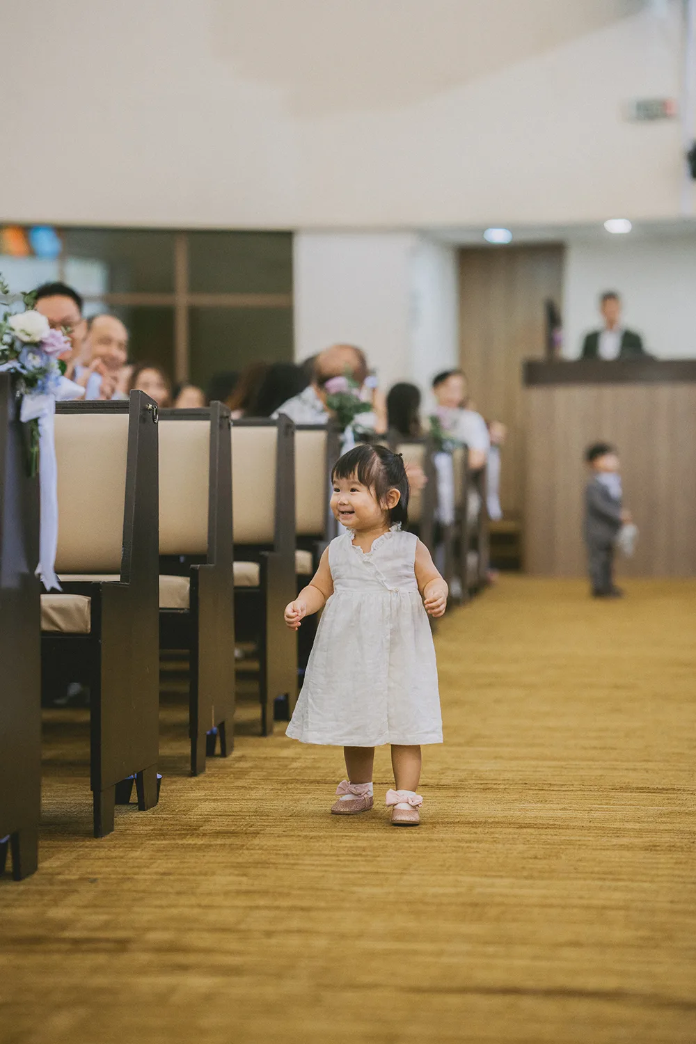 Actual day wedding at Hakka Methodist Church, Singapore.
