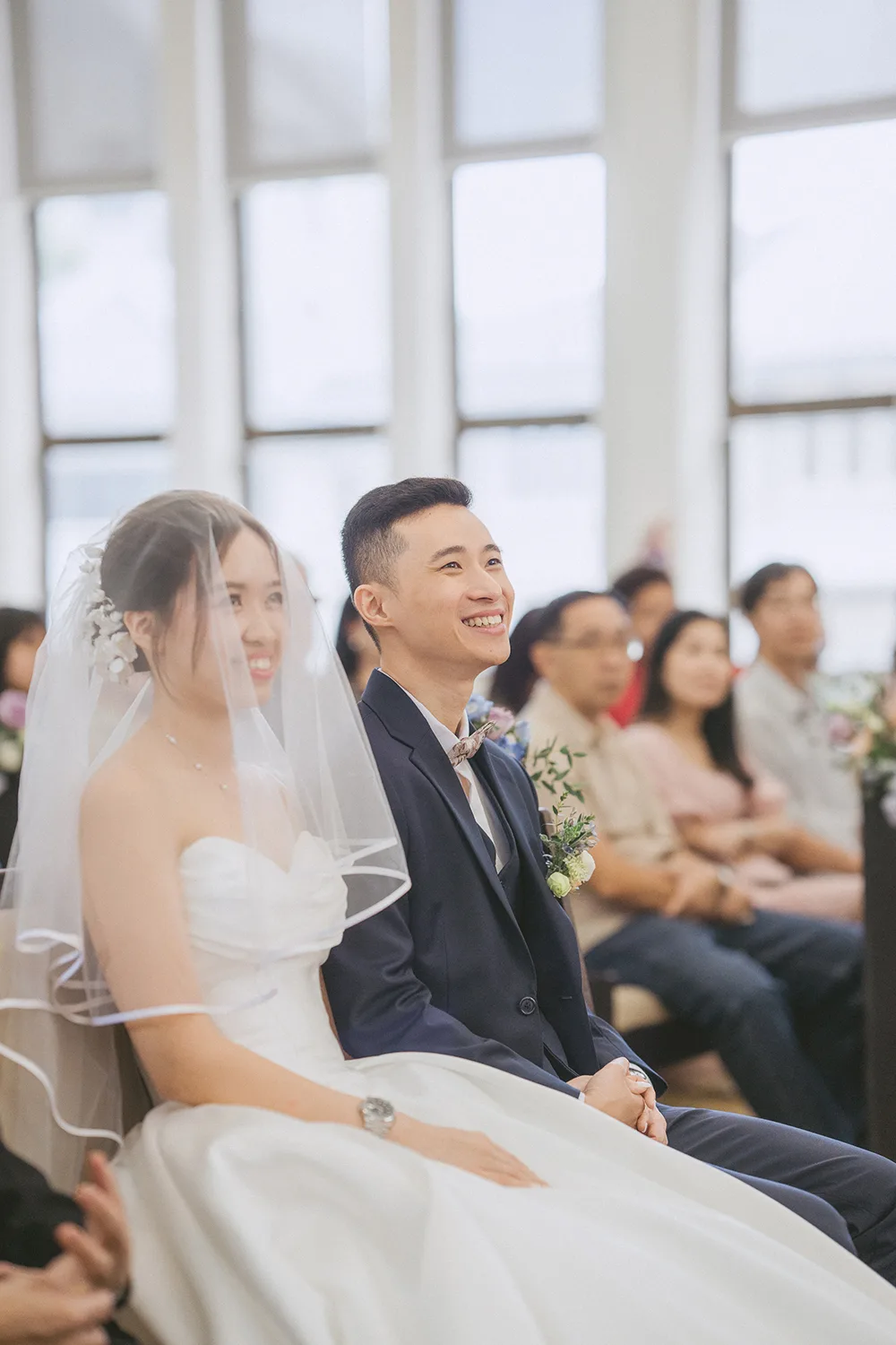 Actual day wedding at Hakka Methodist Church, Singapore.