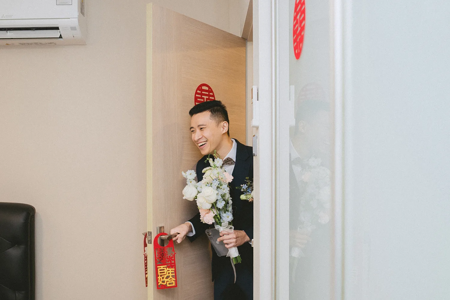 Actual day wedding at Hakka Methodist Church, Singapore.