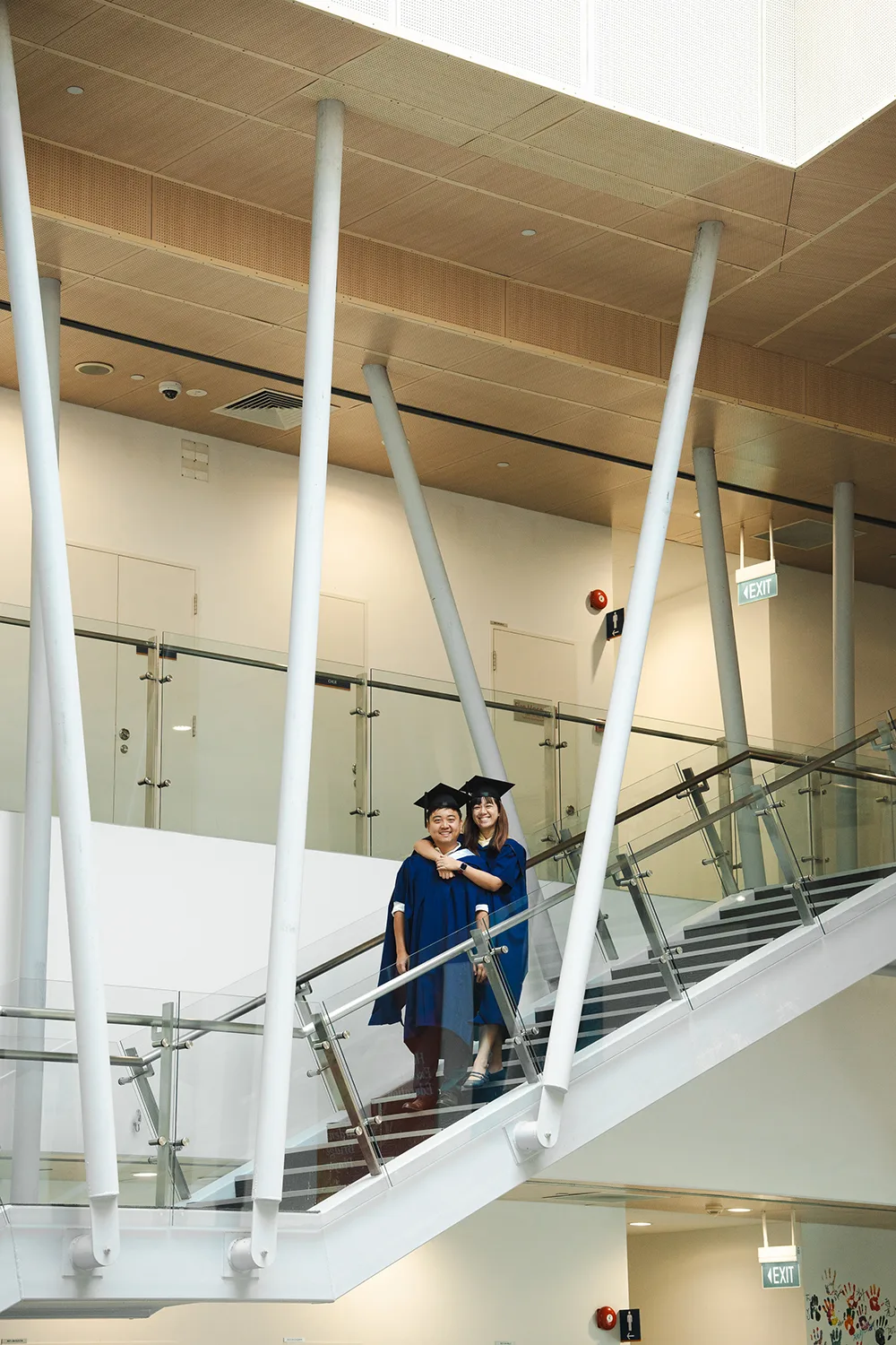 Couple graduation photoshoot in NUS, Singapore.