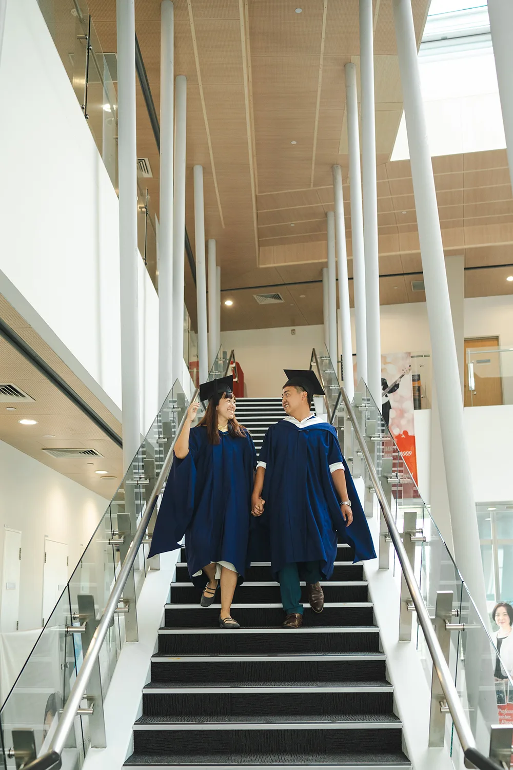 Couple graduation photoshoot in NUS, Singapore.