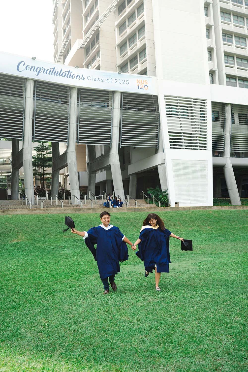 Couple graduation photoshoot in NUS, Singapore.