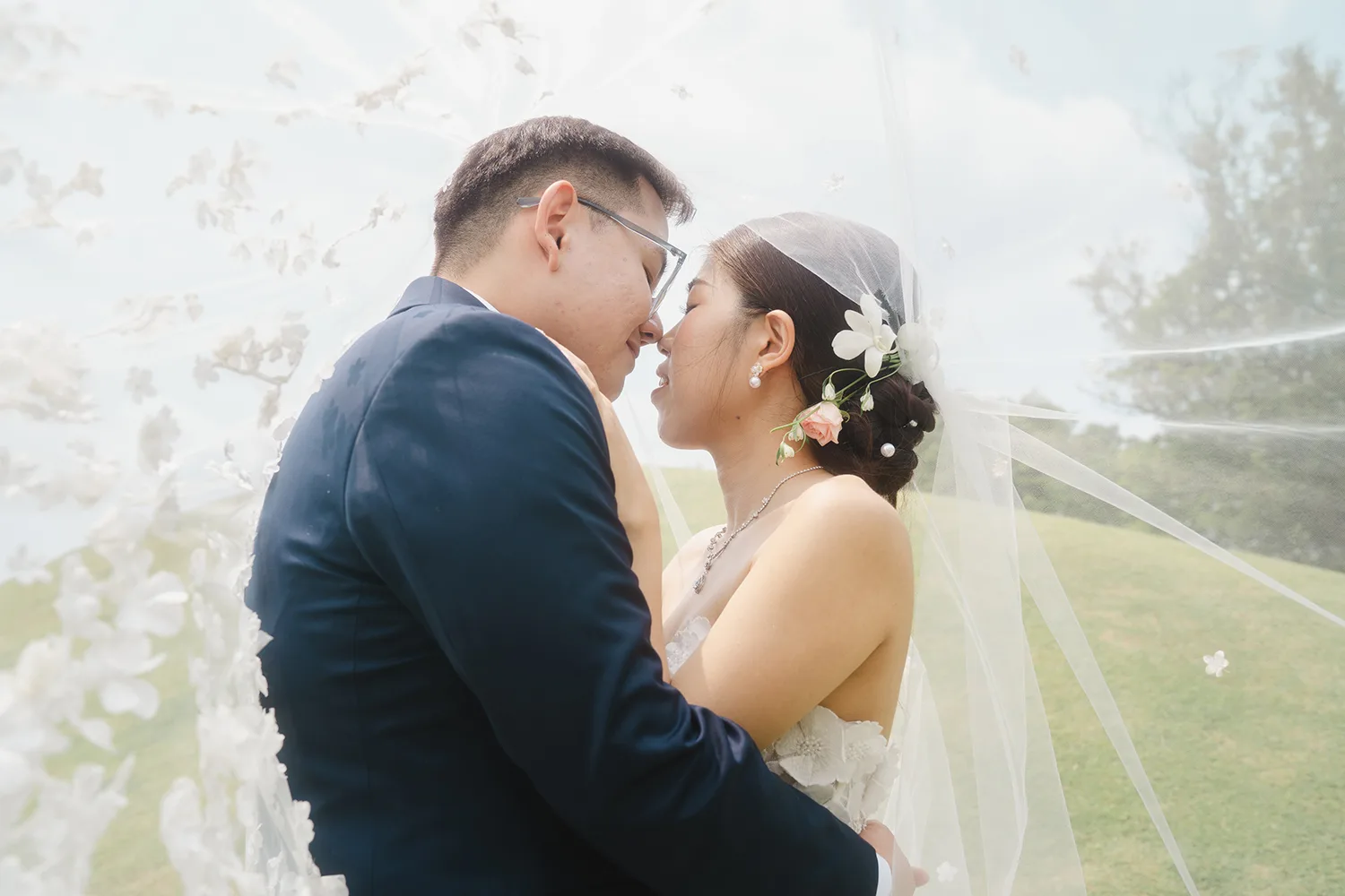 Wedding day at Yan Palace, Chinatown, Singapore.