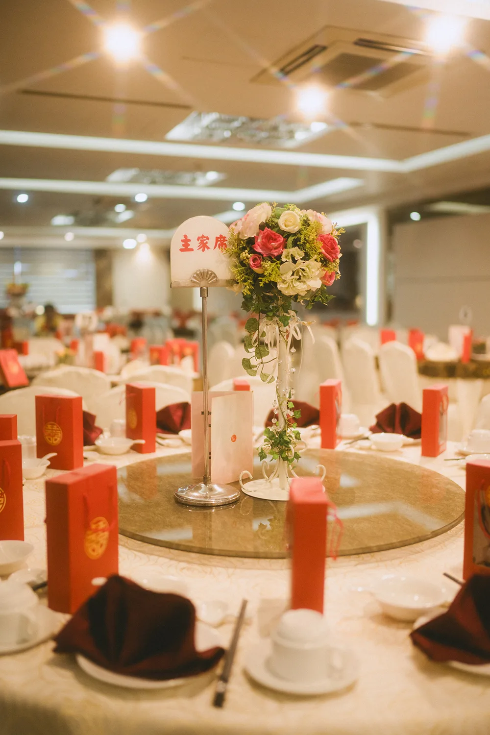 Wedding day at Yan Palace, Chinatown, Singapore.