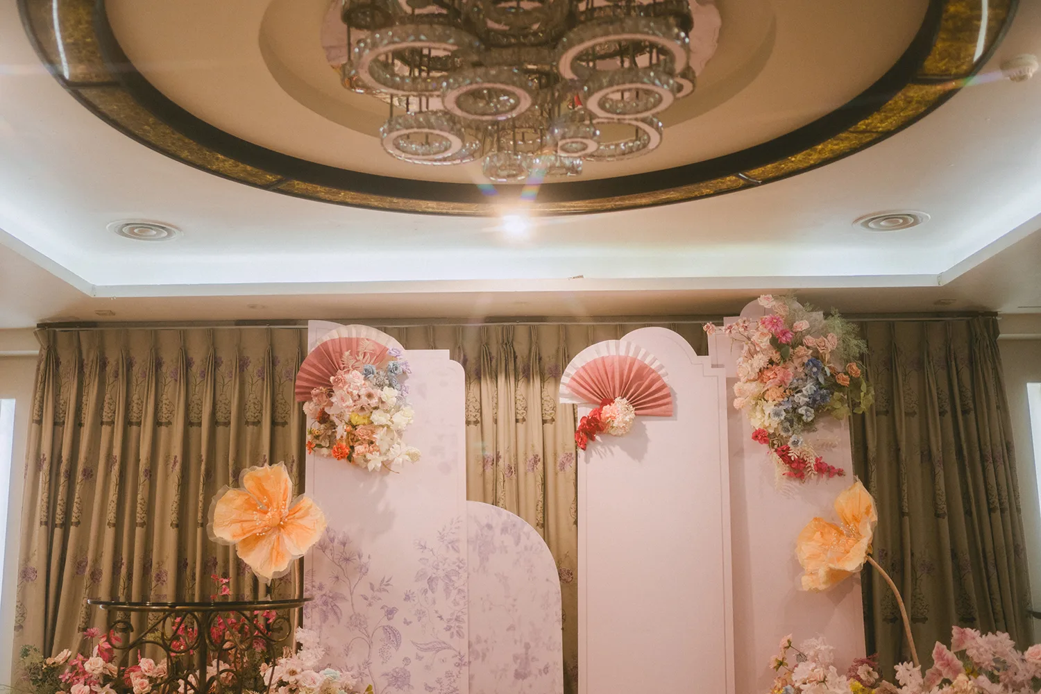 Wedding day at Yan Palace, Chinatown, Singapore.