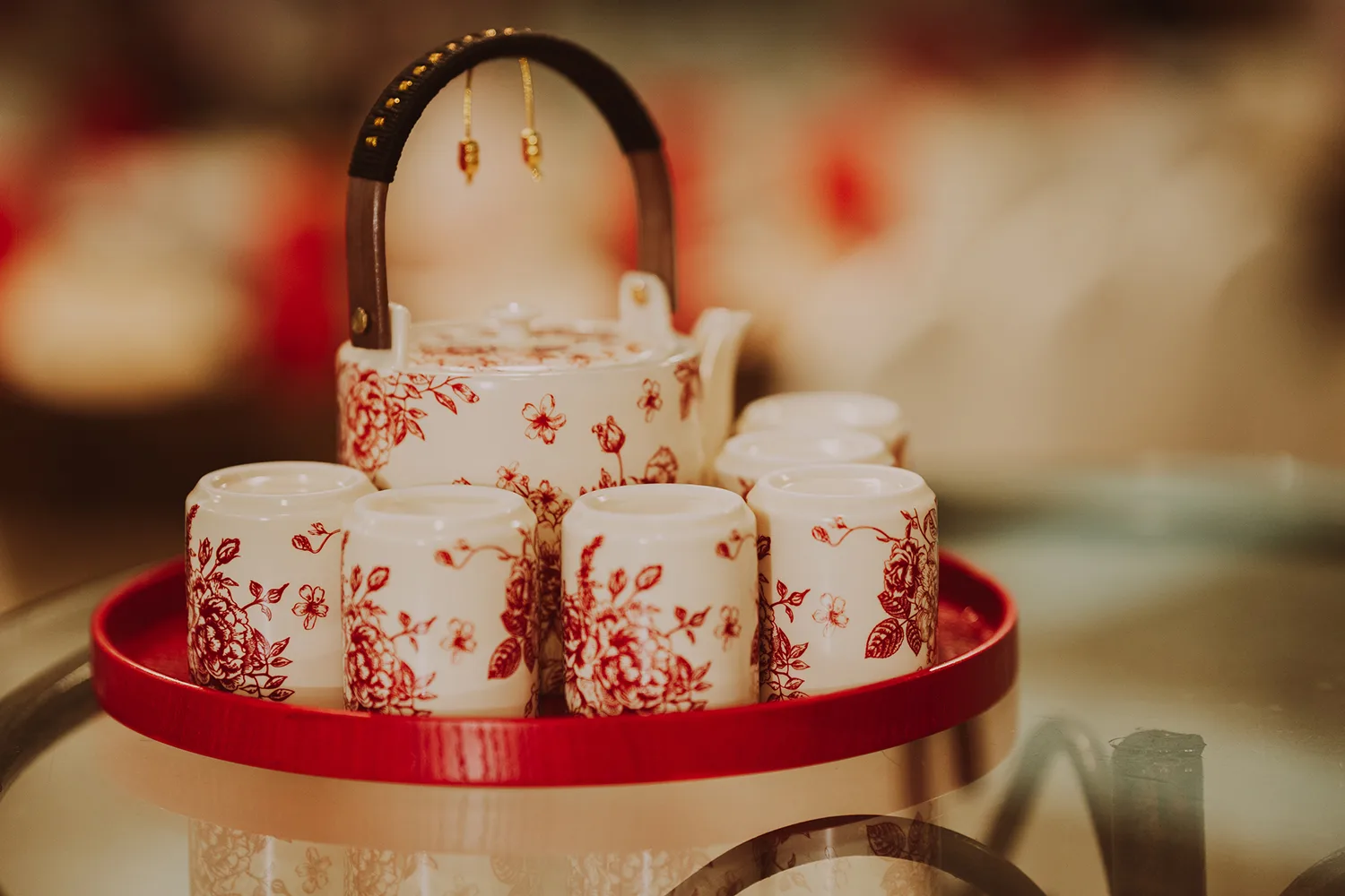 Wedding day at Yan Palace, Chinatown, Singapore.