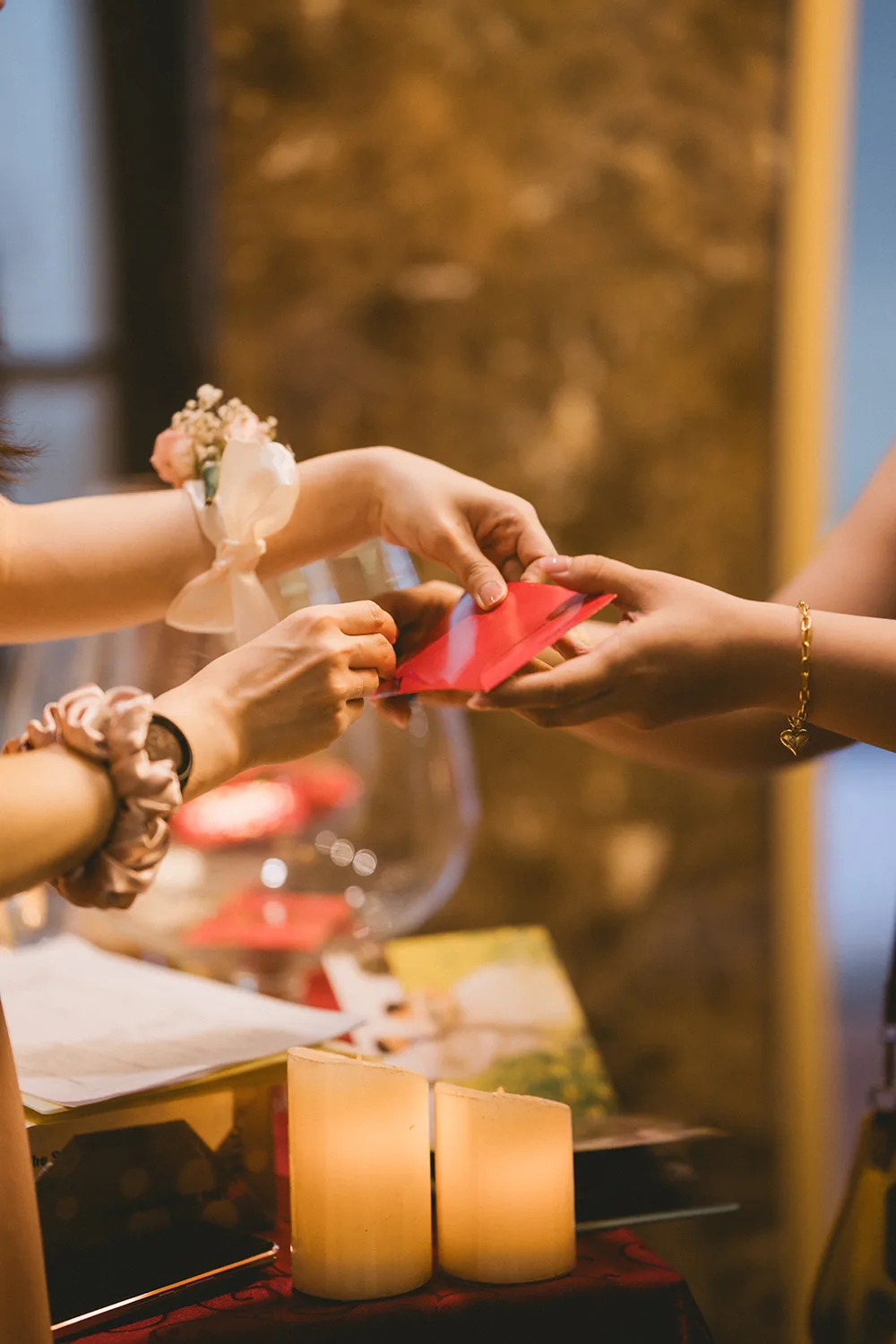 Wedding day at Yan Palace, Chinatown, Singapore.