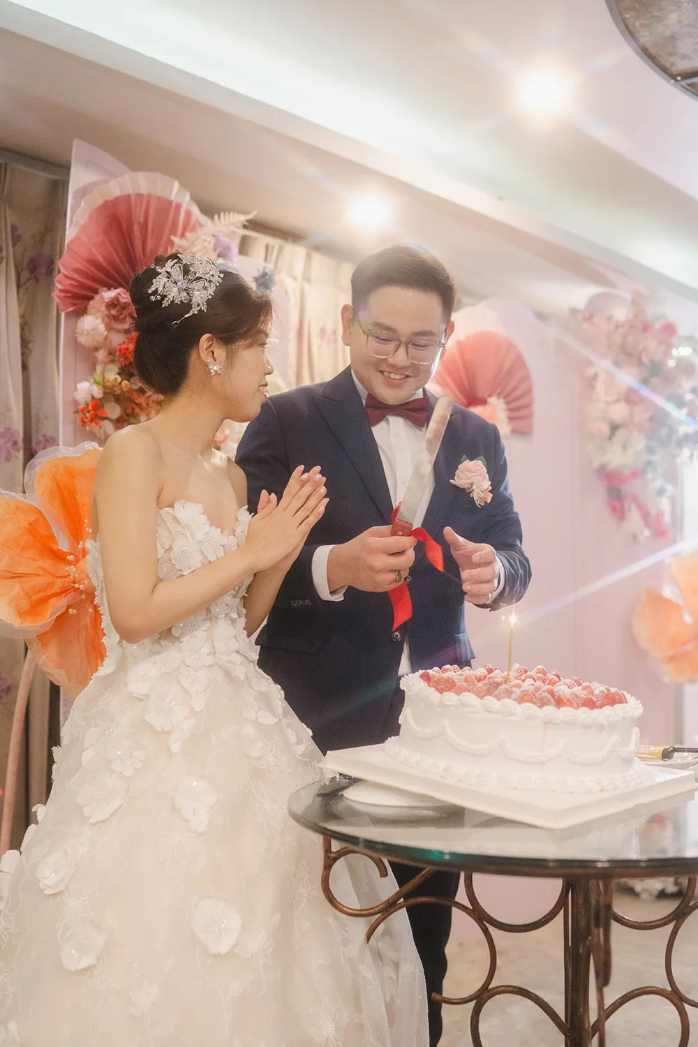 Wedding day at Yan Palace, Chinatown, Singapore.