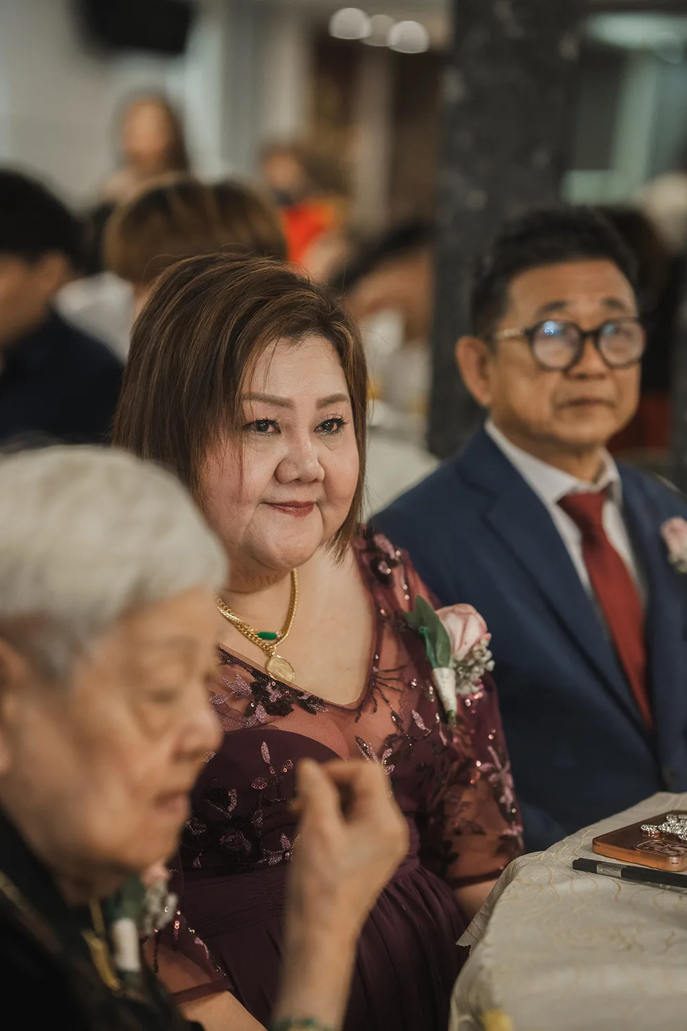 Wedding day at Yan Palace, Chinatown, Singapore.