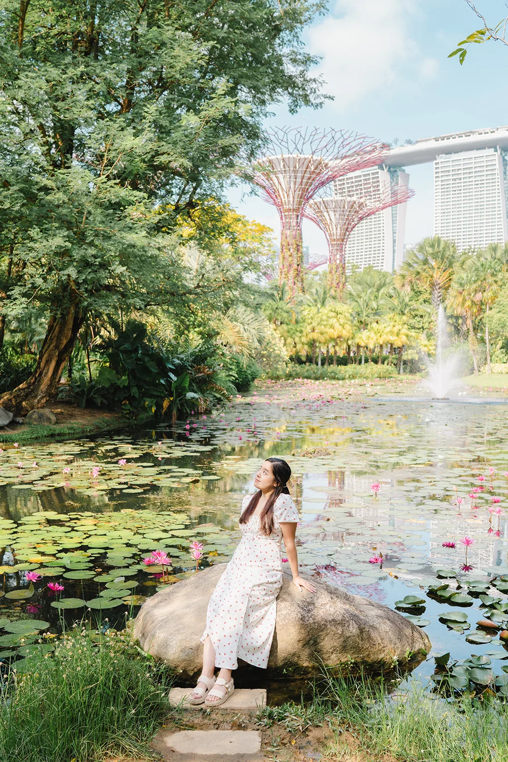Couple vacation shoot at Gardens by the Bay, Singapore.