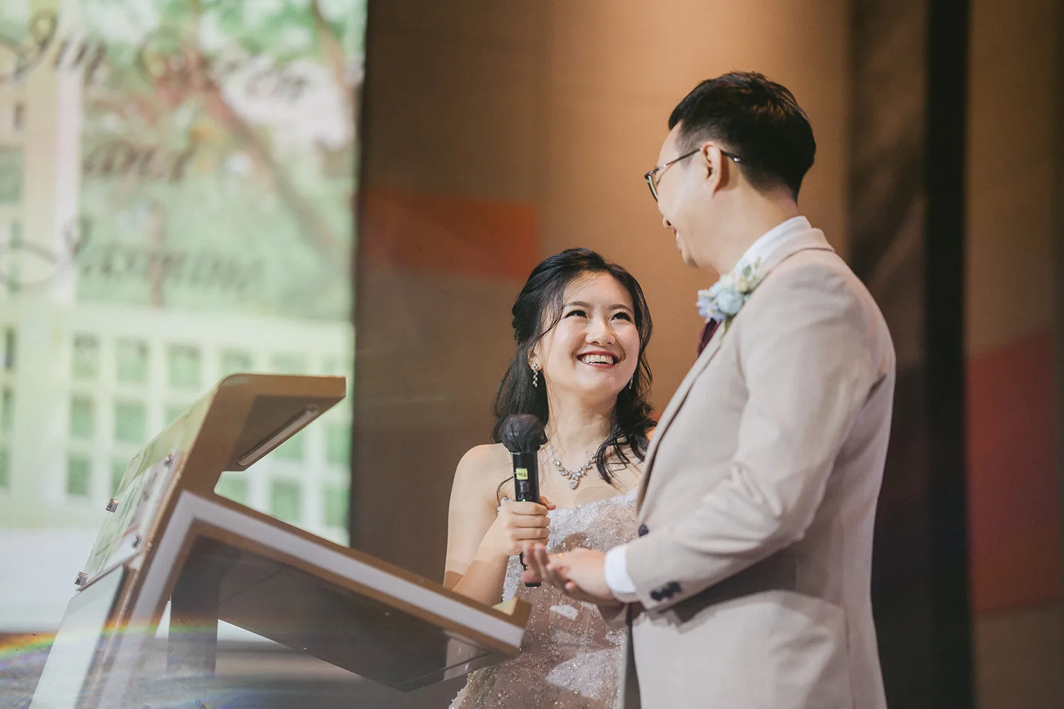 Wedding day at Park Royal on Beach Road, Singapore.