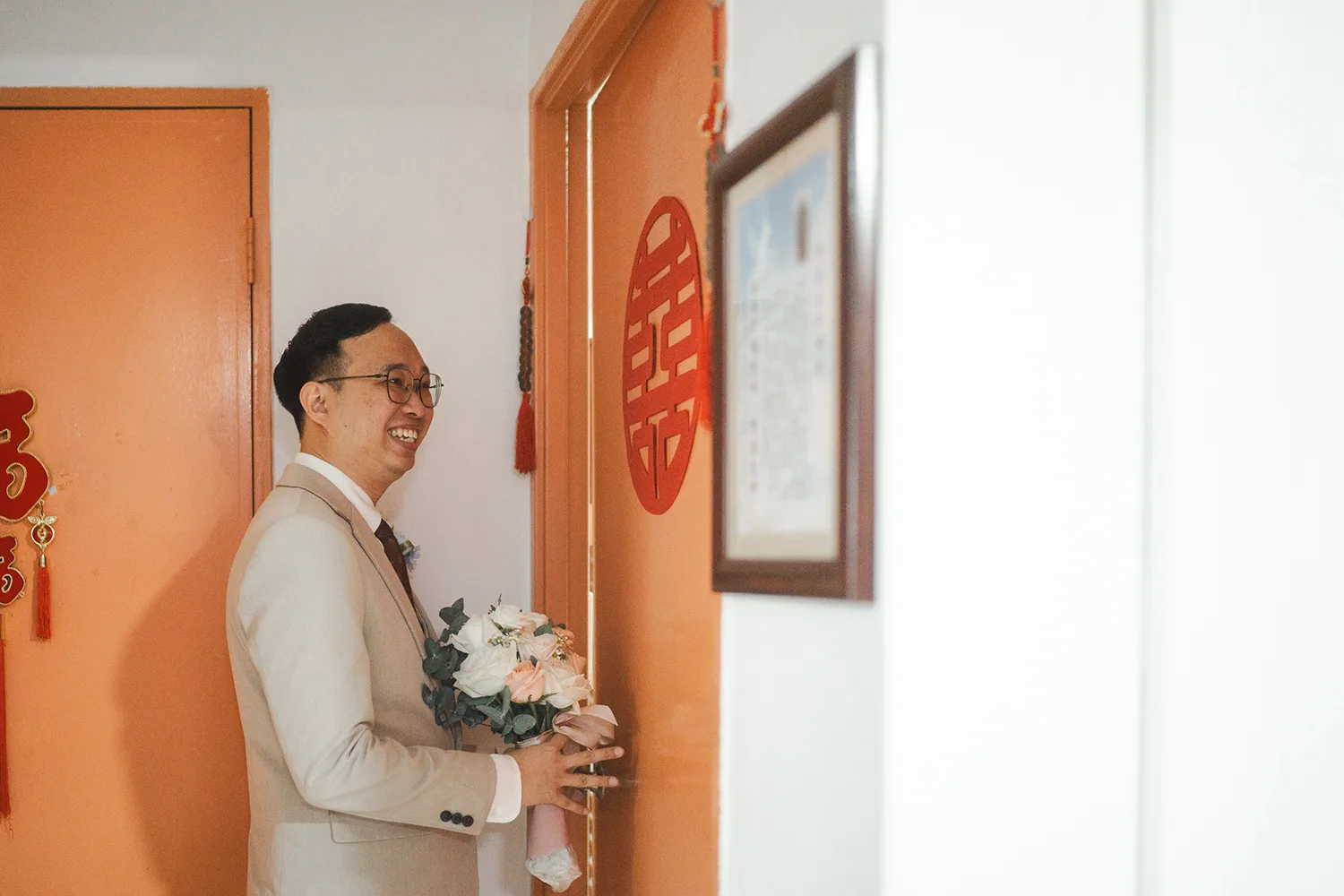 Wedding day at Park Royal on Beach Road, Singapore.