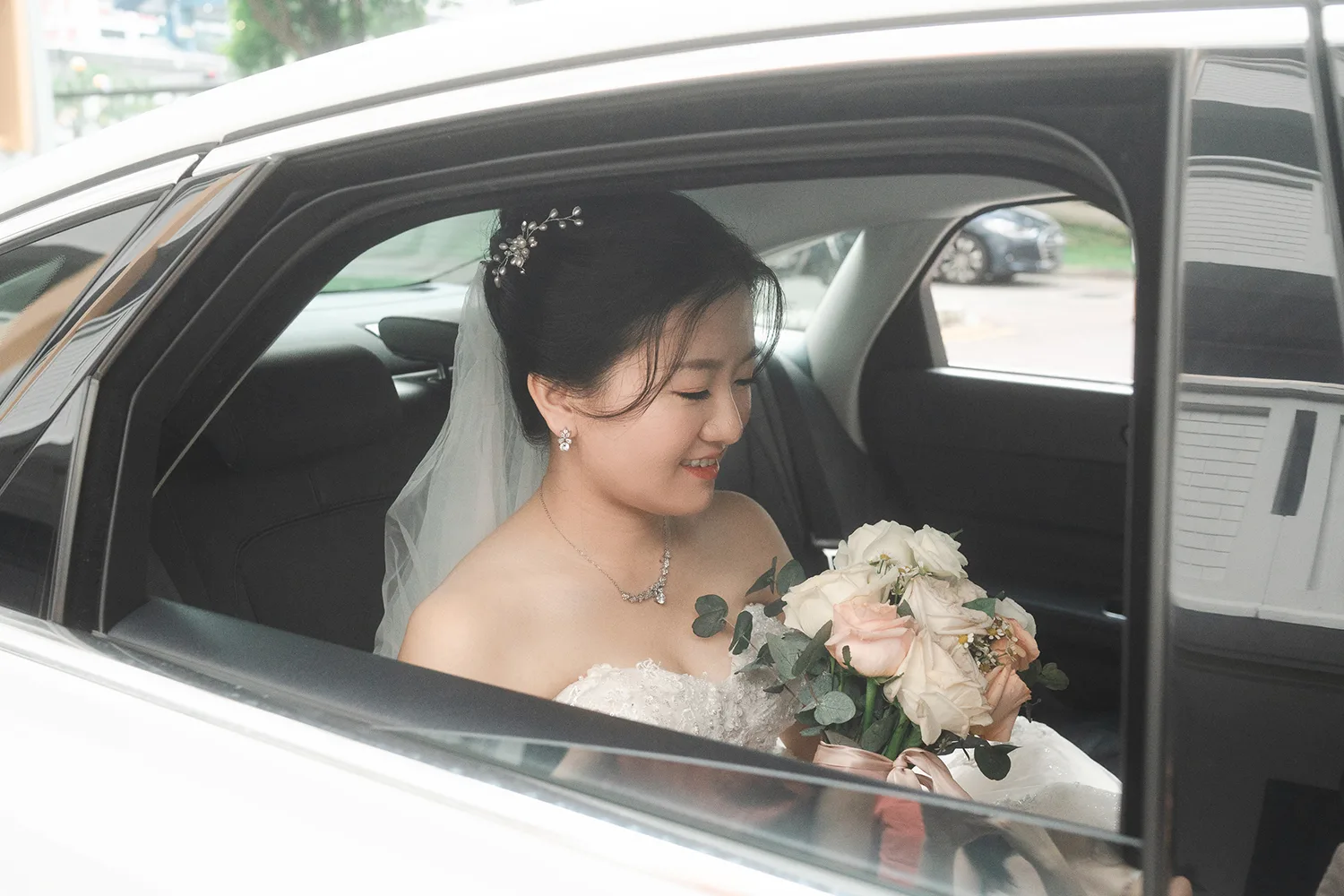 Wedding day at Park Royal on Beach Road, Singapore.