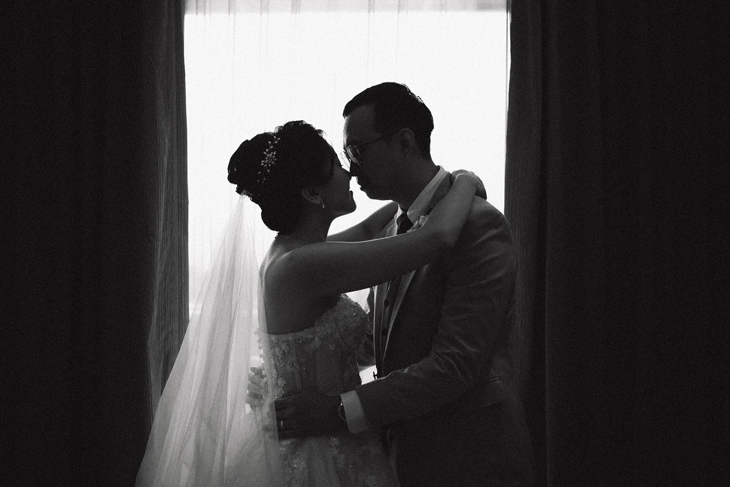 Wedding day at Park Royal on Beach Road, Singapore.