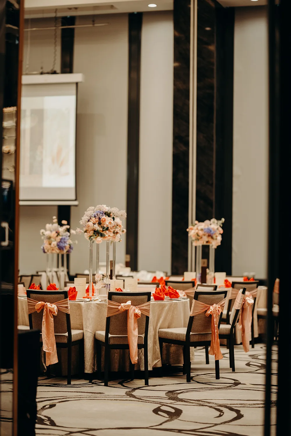 Wedding day at Park Royal on Beach Road, Singapore.