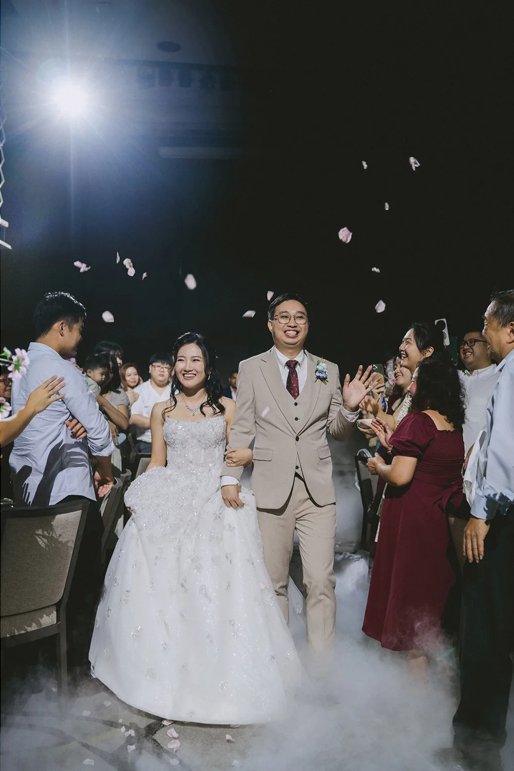 Wedding day at Park Royal on Beach Road, Singapore.