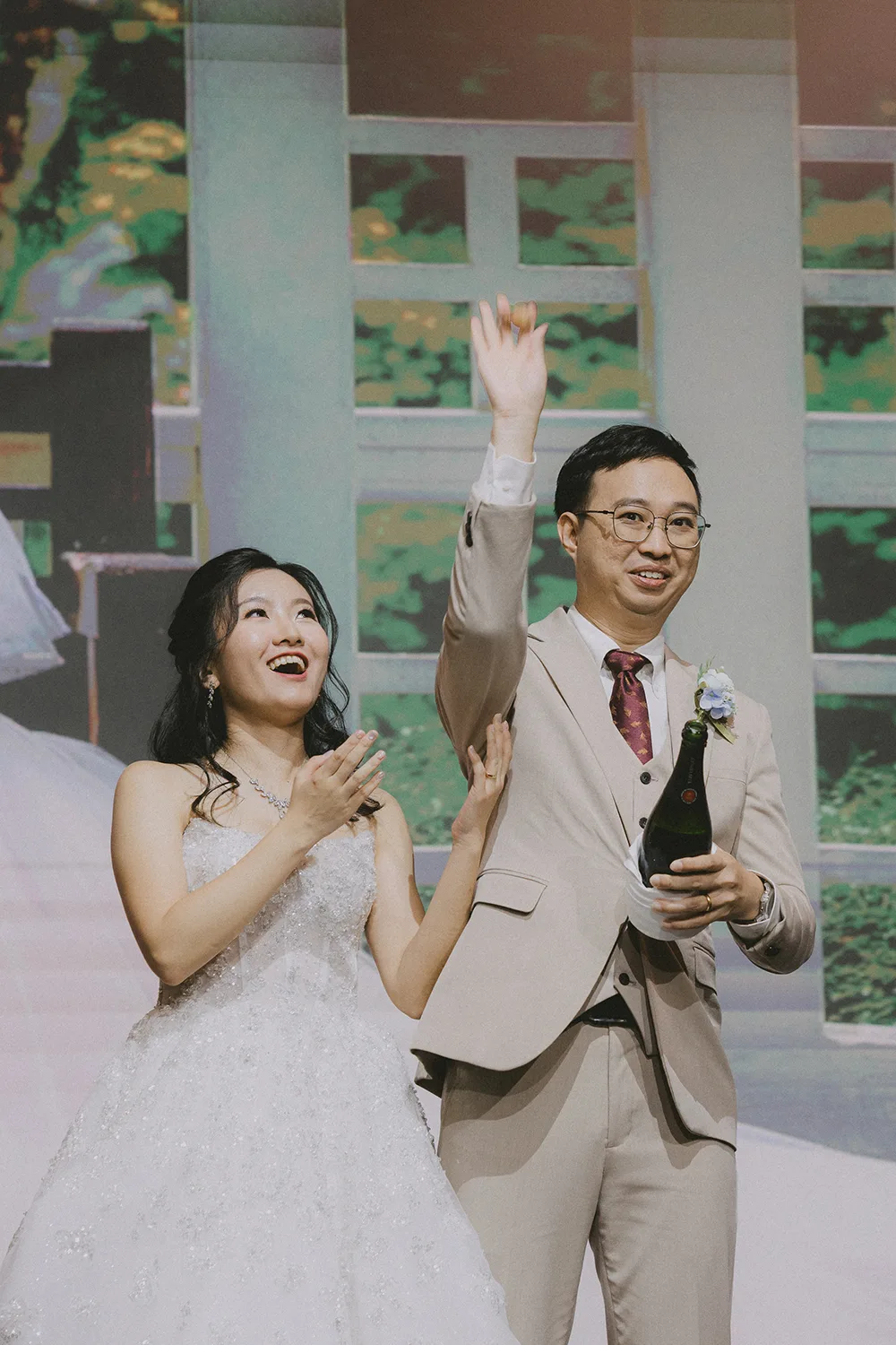 Wedding day at Park Royal on Beach Road, Singapore.