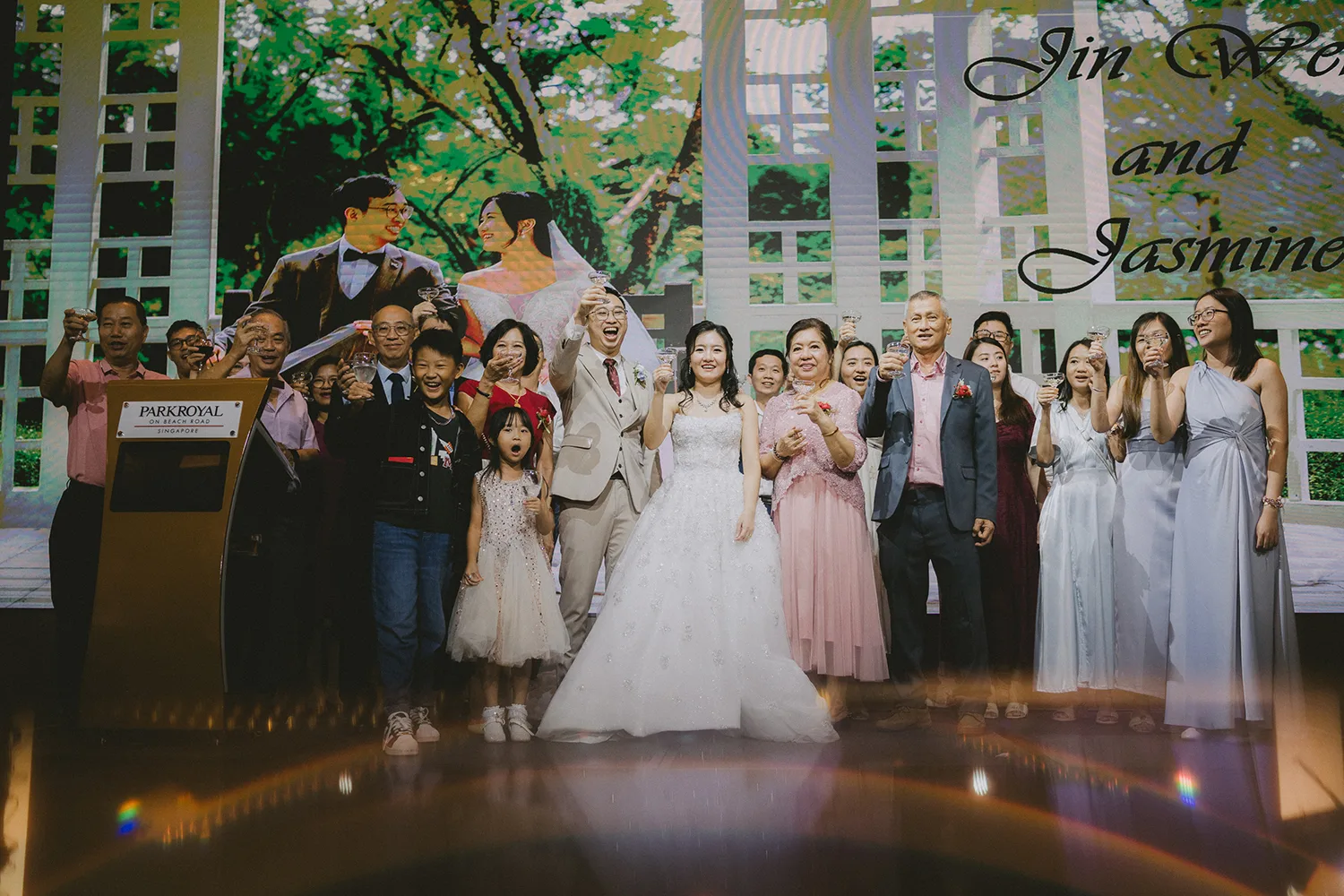 Wedding day at Park Royal on Beach Road, Singapore.
