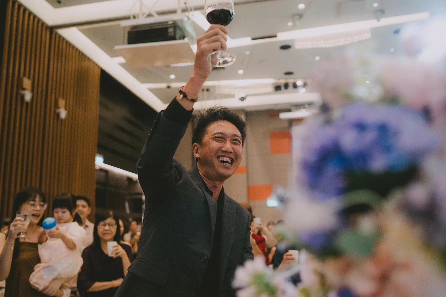 Wedding day at Park Royal on Beach Road, Singapore.